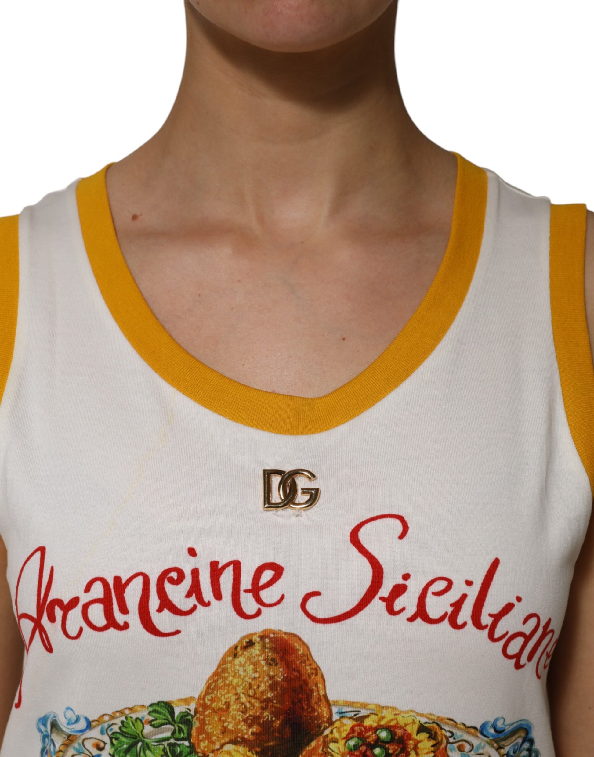 Dolce & Gabbana White Tank Tops T for Women additional view