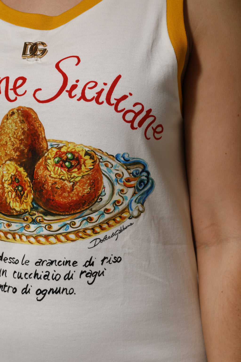 Dolce & Gabbana White Tank Tops T for Women additional view