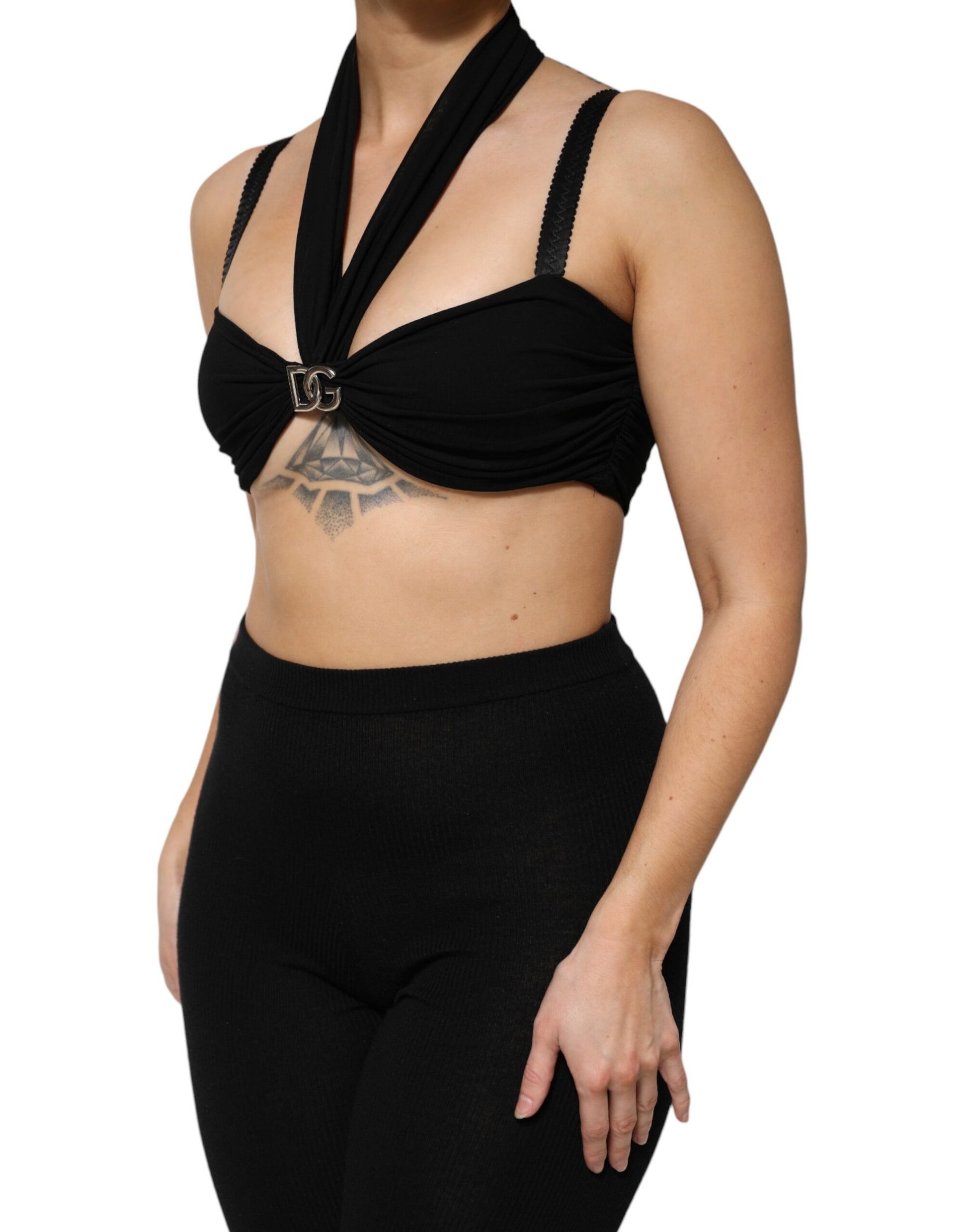 Dolce & Gabbana Black Tank Tops T for Women detail view