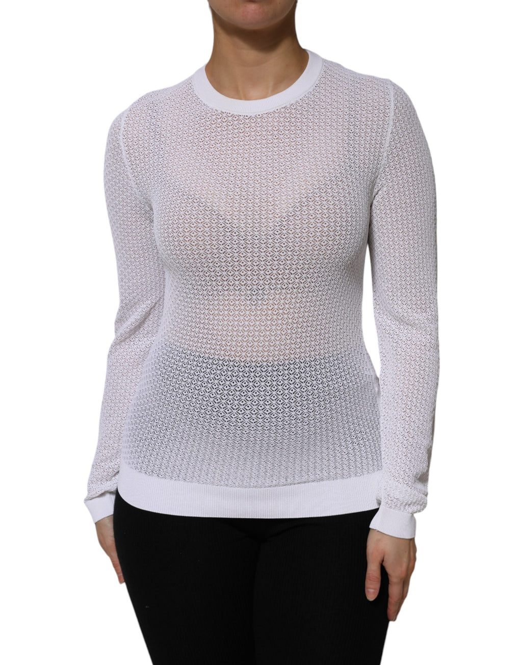 Dolce & Gabbana White Long Sleeve T-Shirt for Women