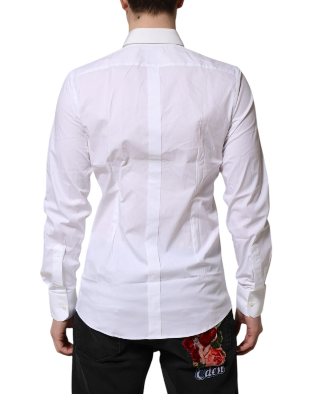 Dolce & Gabbana White Dress Shirt for Men side view