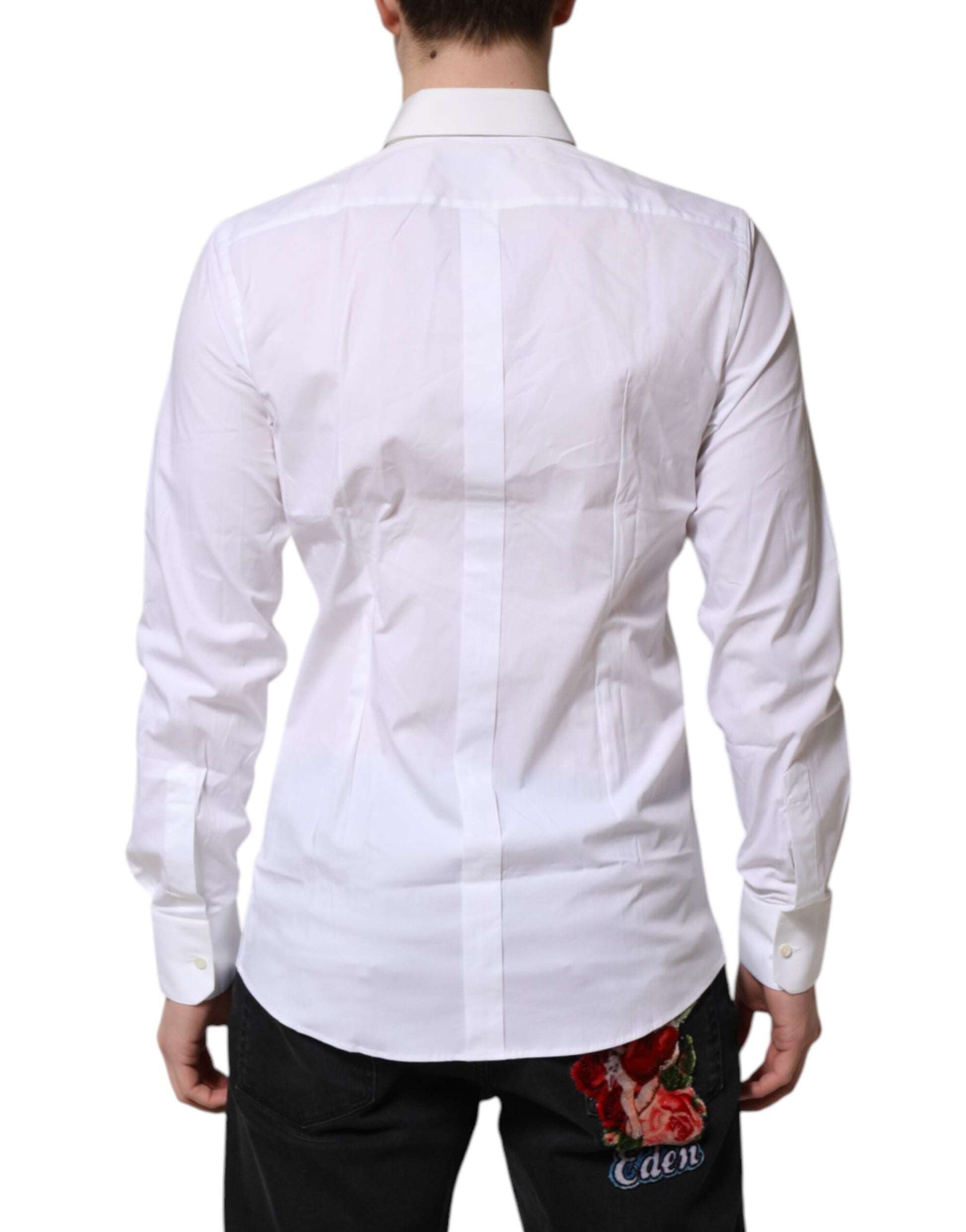 Dolce & Gabbana White Dress Shirt for Men side view