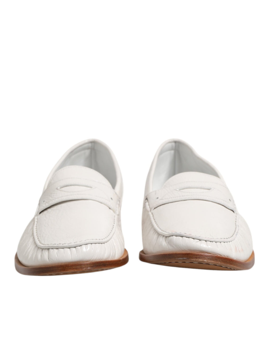 Dolce & Gabbana White Slip On Loafers for Men alternate view