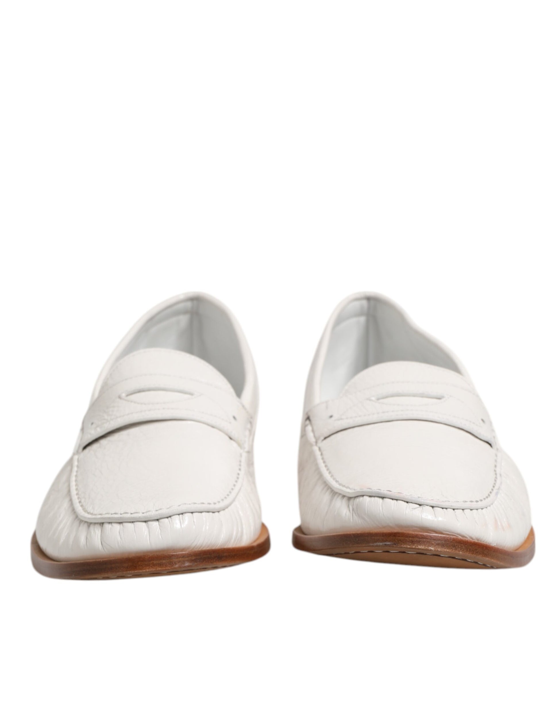 Dolce & Gabbana White Slip On Loafers for Men alternate view