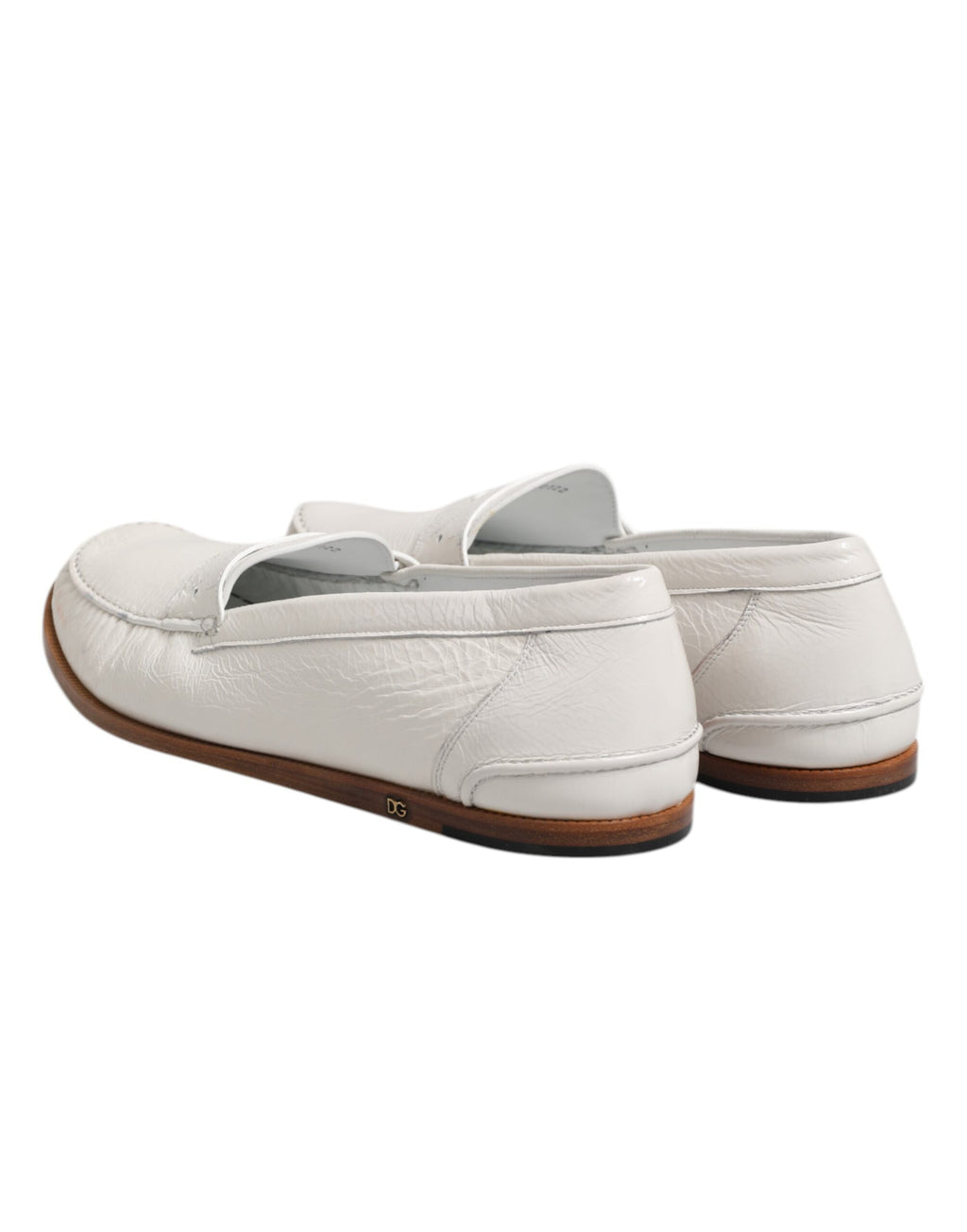 Dolce & Gabbana White Slip On Loafers for Men additional view