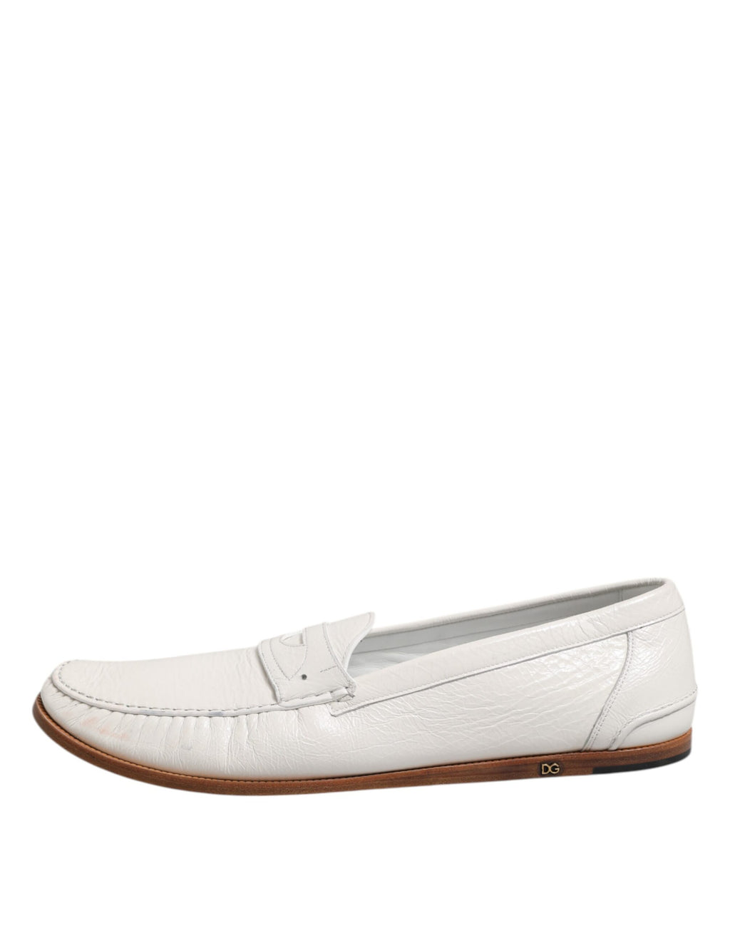 Dolce & Gabbana White Slip On Loafers for Men additional view