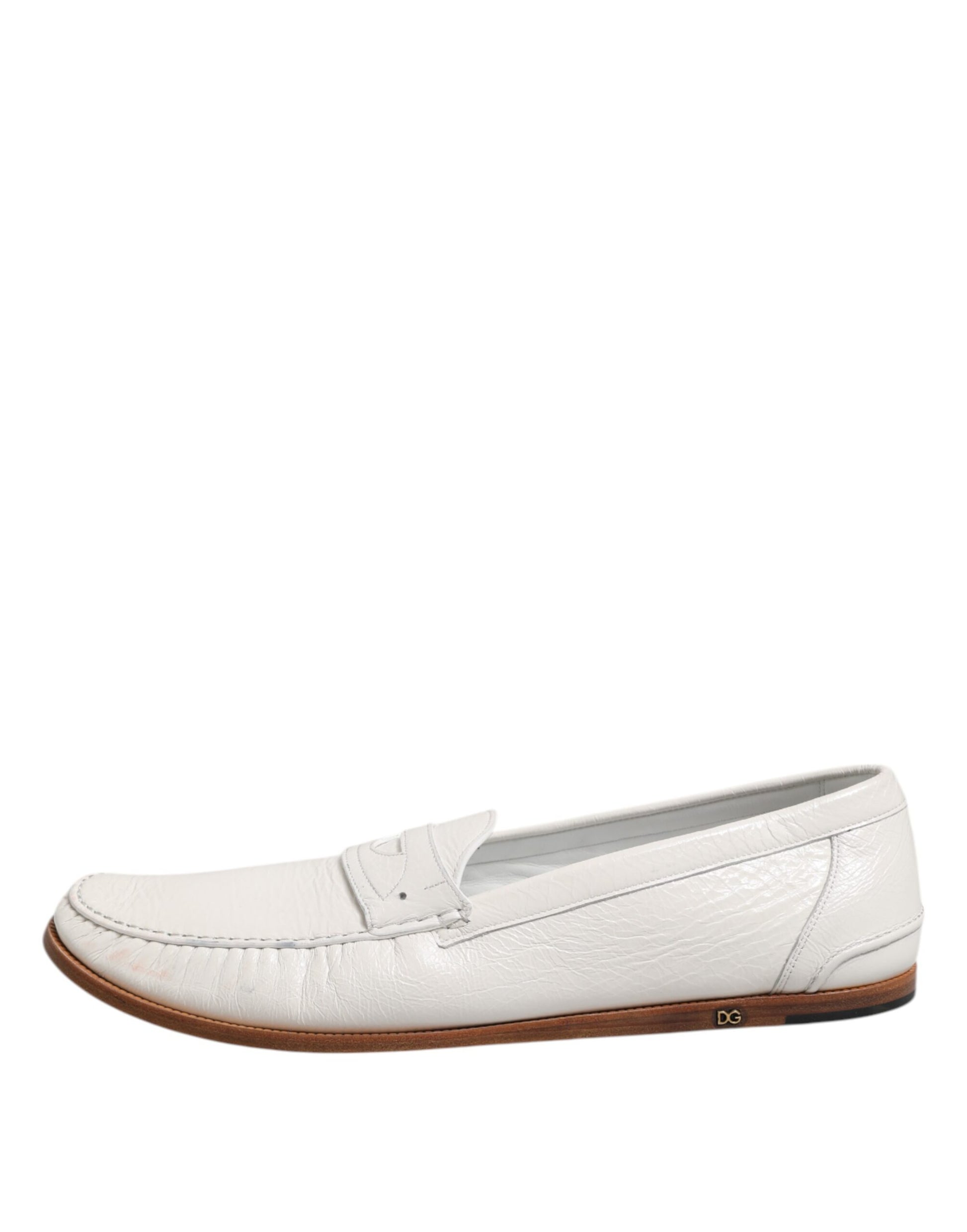 Dolce & Gabbana White Slip On Loafers for Men additional view
