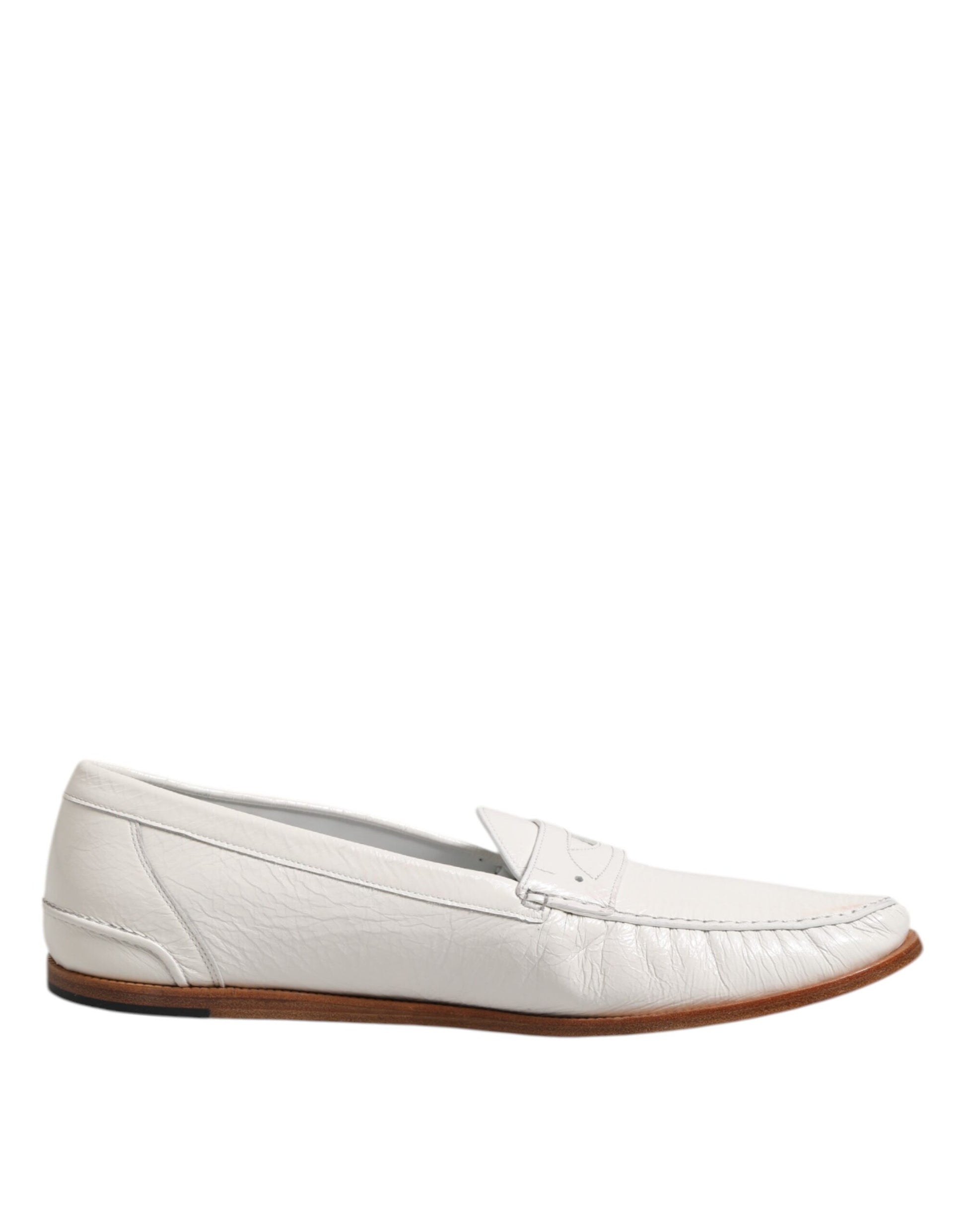Dolce & Gabbana White Slip On Loafers for Men