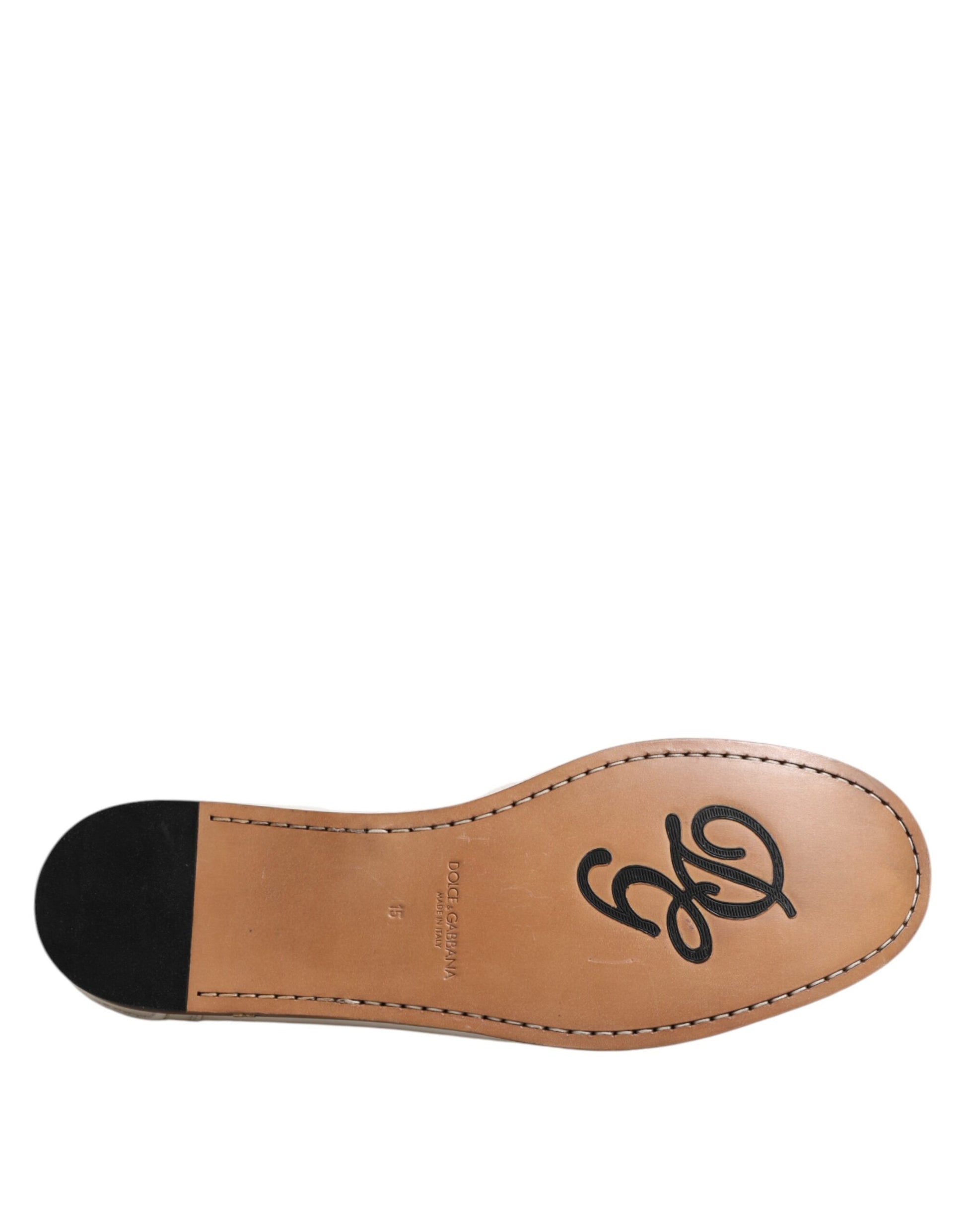 Dolce & Gabbana White Slip On Loafers for Men additional view