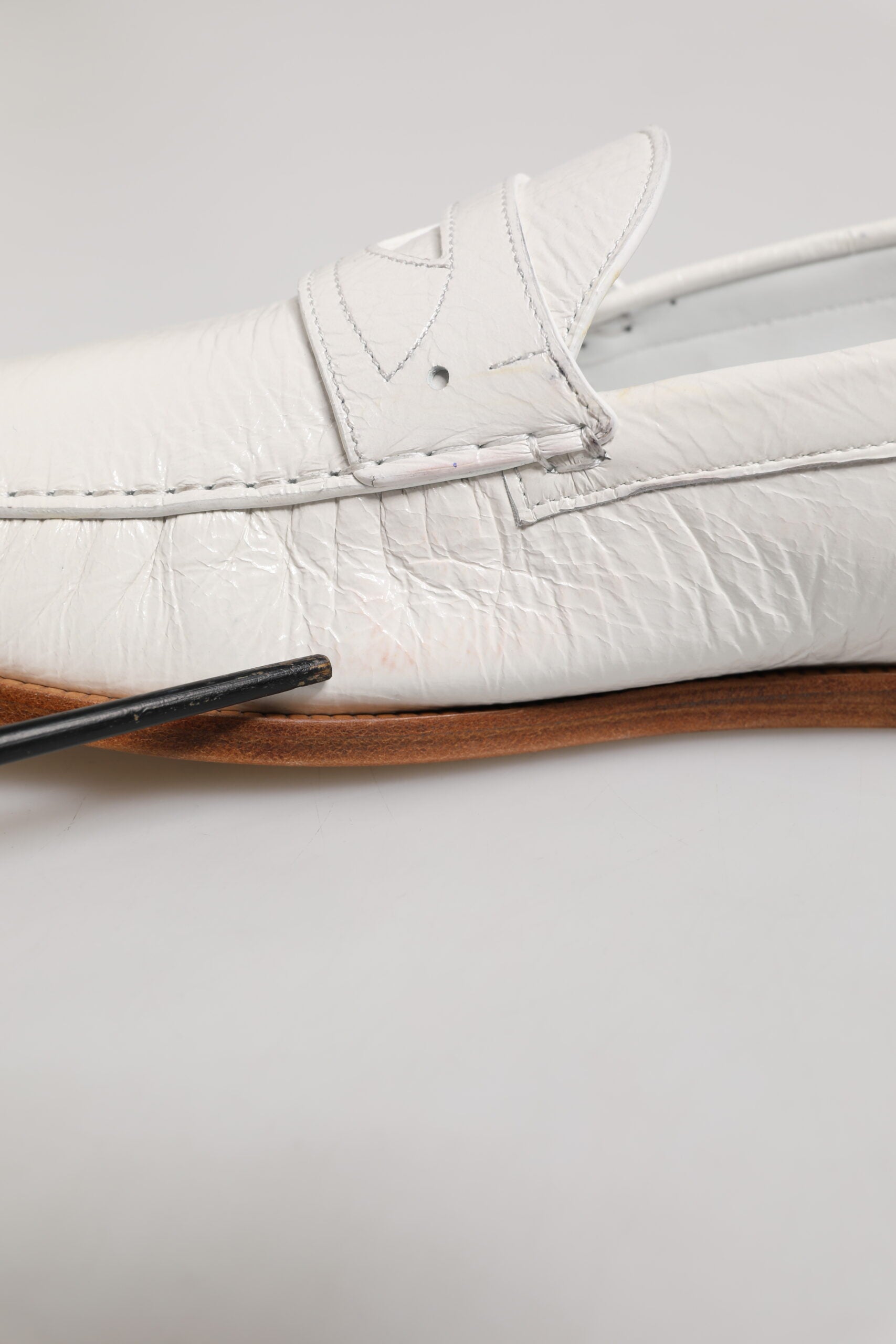 Dolce & Gabbana White Slip On Loafers for Men additional view