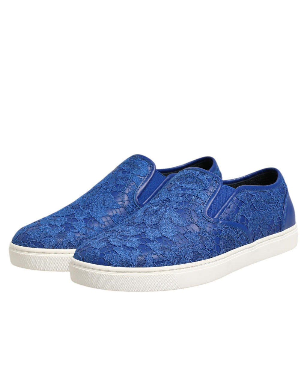 Dolce & Gabbana Blue Low Top Sneakers for Men side view
