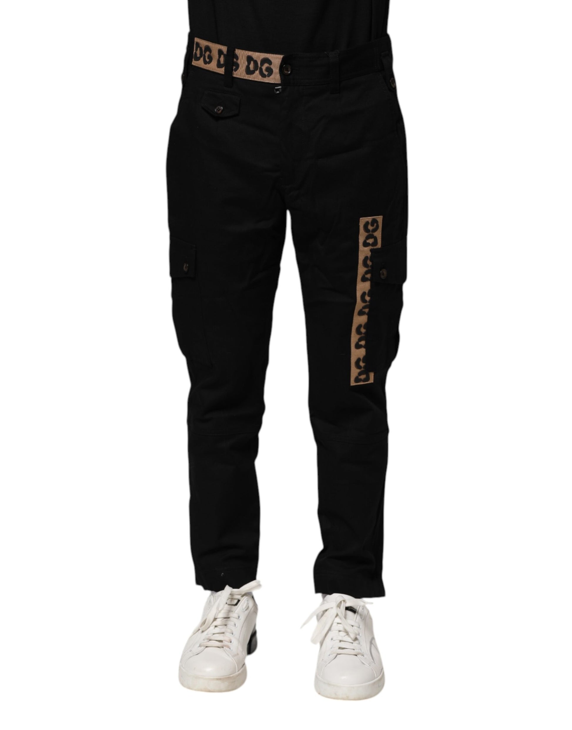 Dolce & Gabbana Black Cargo Pants for Men alternate view