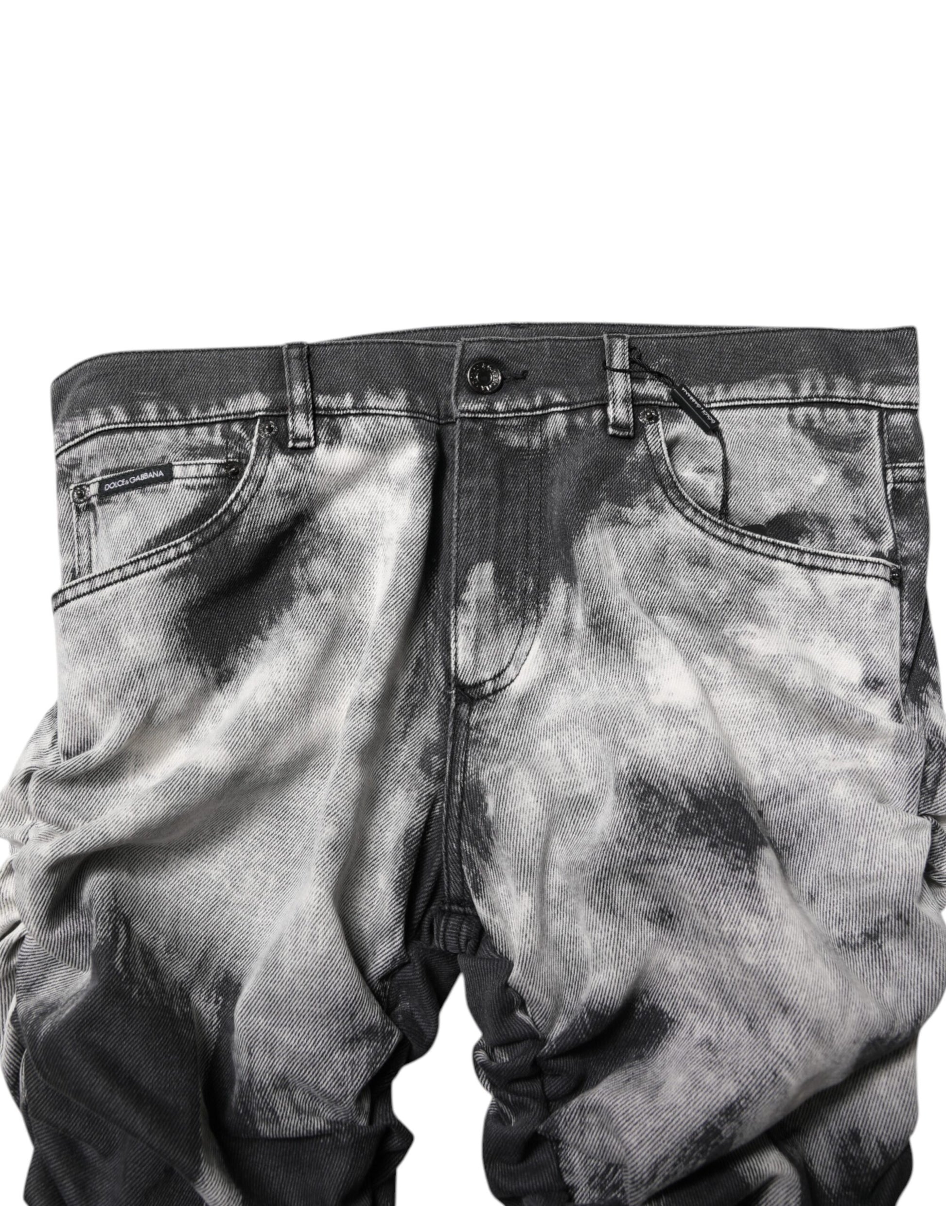 Dolce & Gabbana Black Straight Leg Jeans for Men additional view