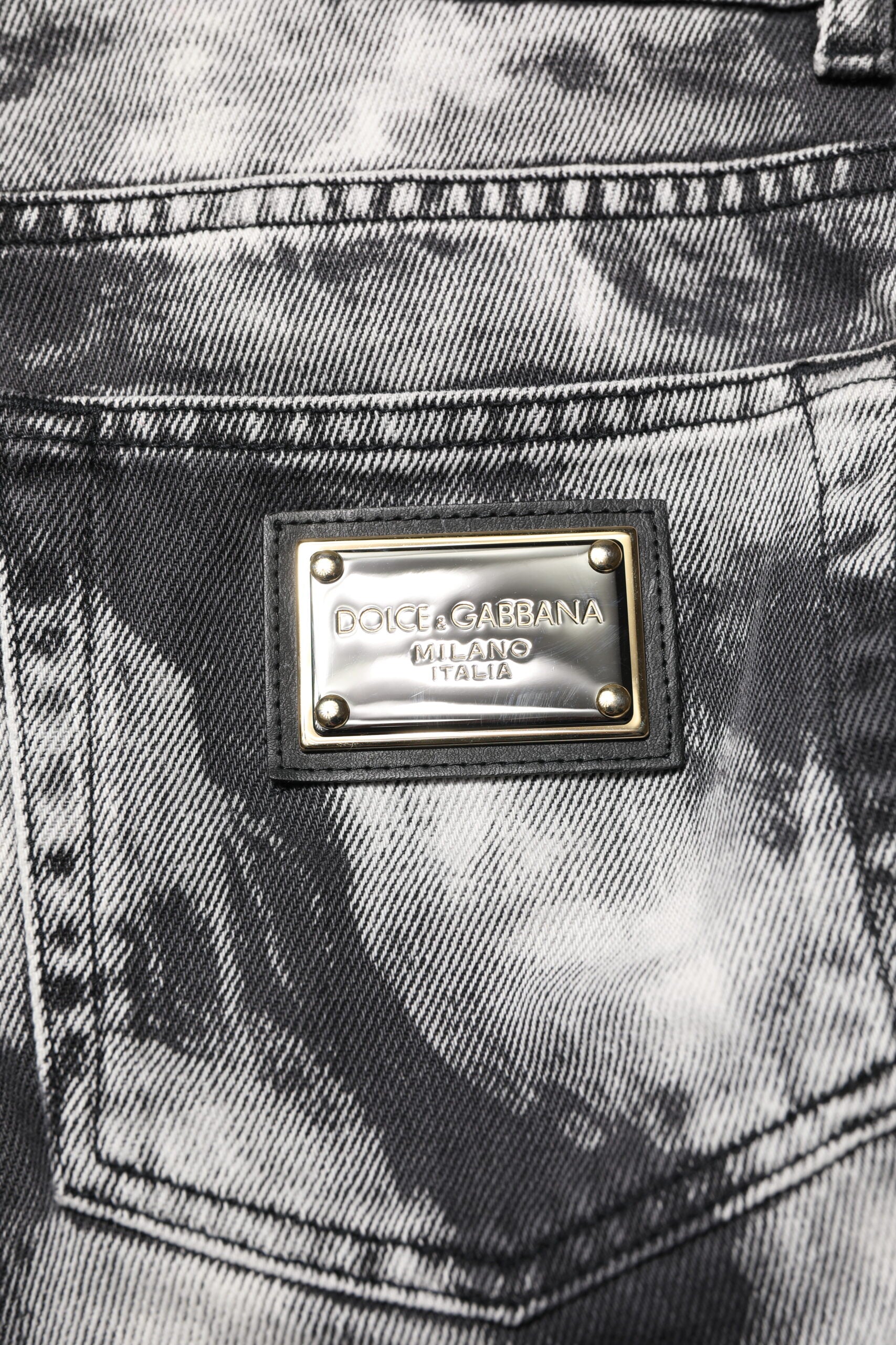 Dolce & Gabbana Black Straight Leg Jeans for Men additional view