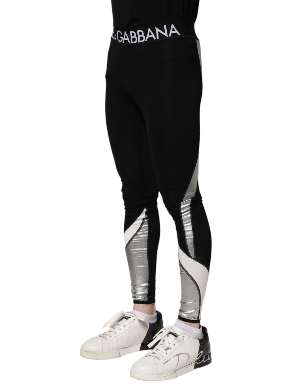 Dolce & Gabbana Black Skinny Pants for Men detail view
