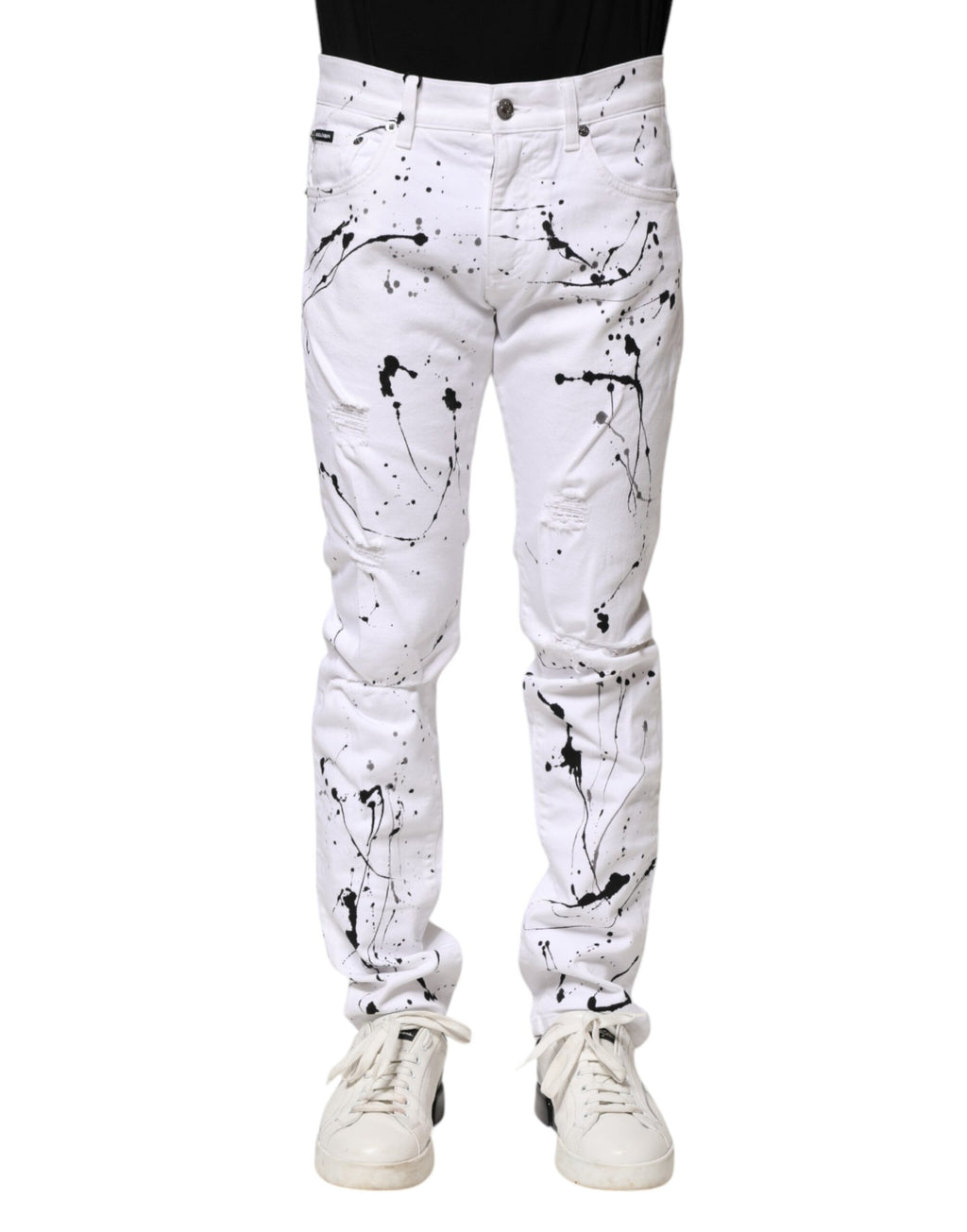 Dolce & Gabbana White Skinny Jeans for Men