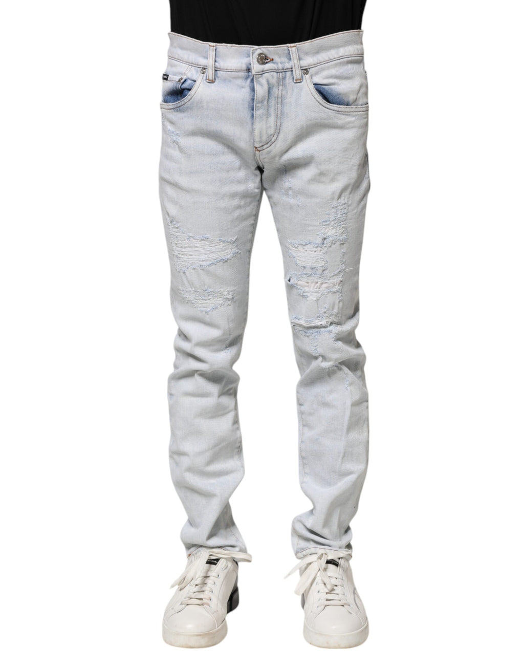 Dolce & Gabbana Blue Skinny Jeans for Men alternate view
