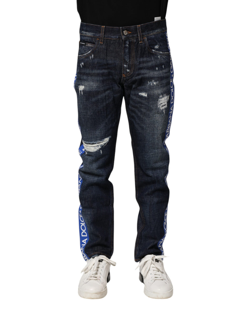 Dolce & Gabbana Blue Skinny Jeans for Men