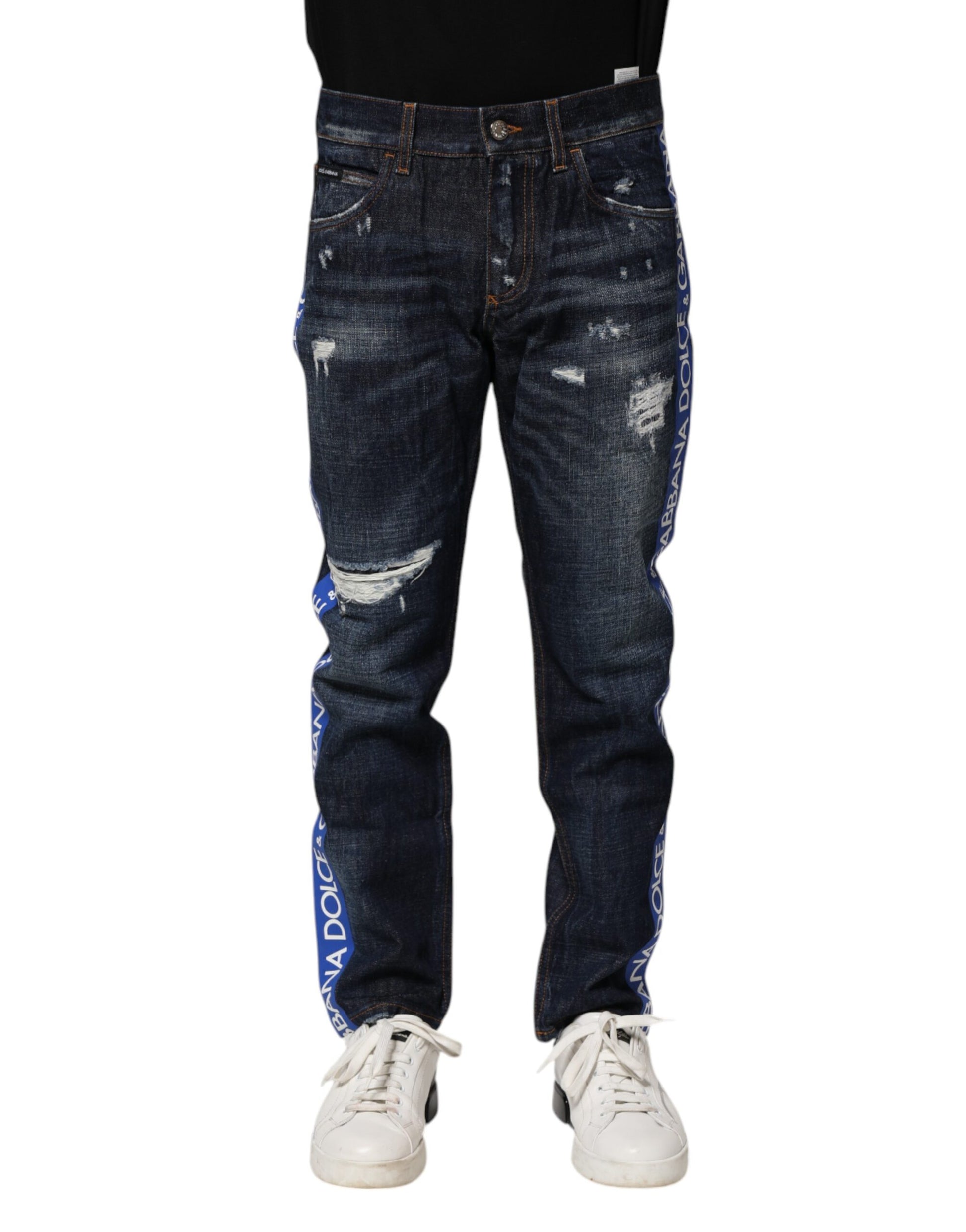 Dolce & Gabbana Blue Skinny Jeans for Men alternate view