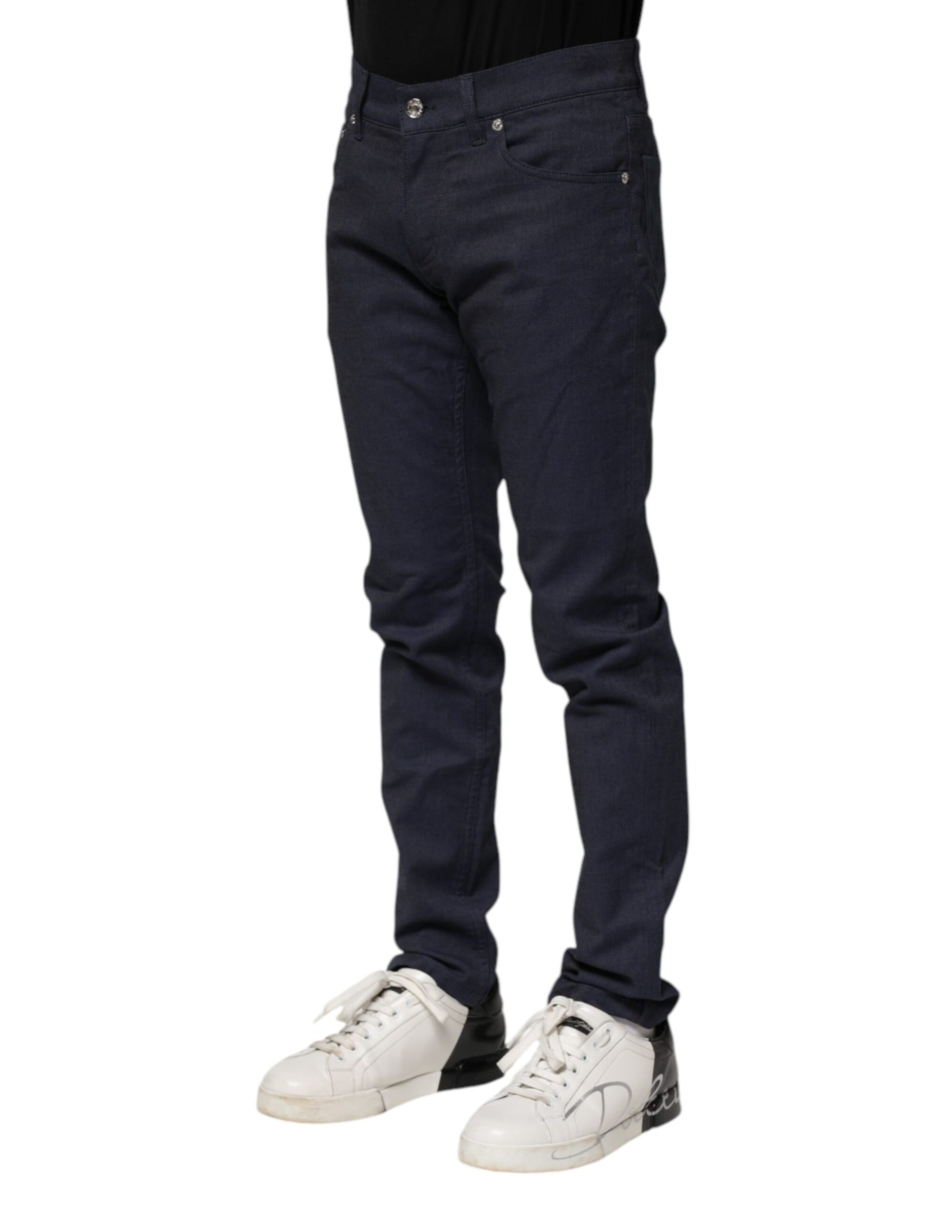 Dolce & Gabbana Blue Skinny Jeans for Men detail view
