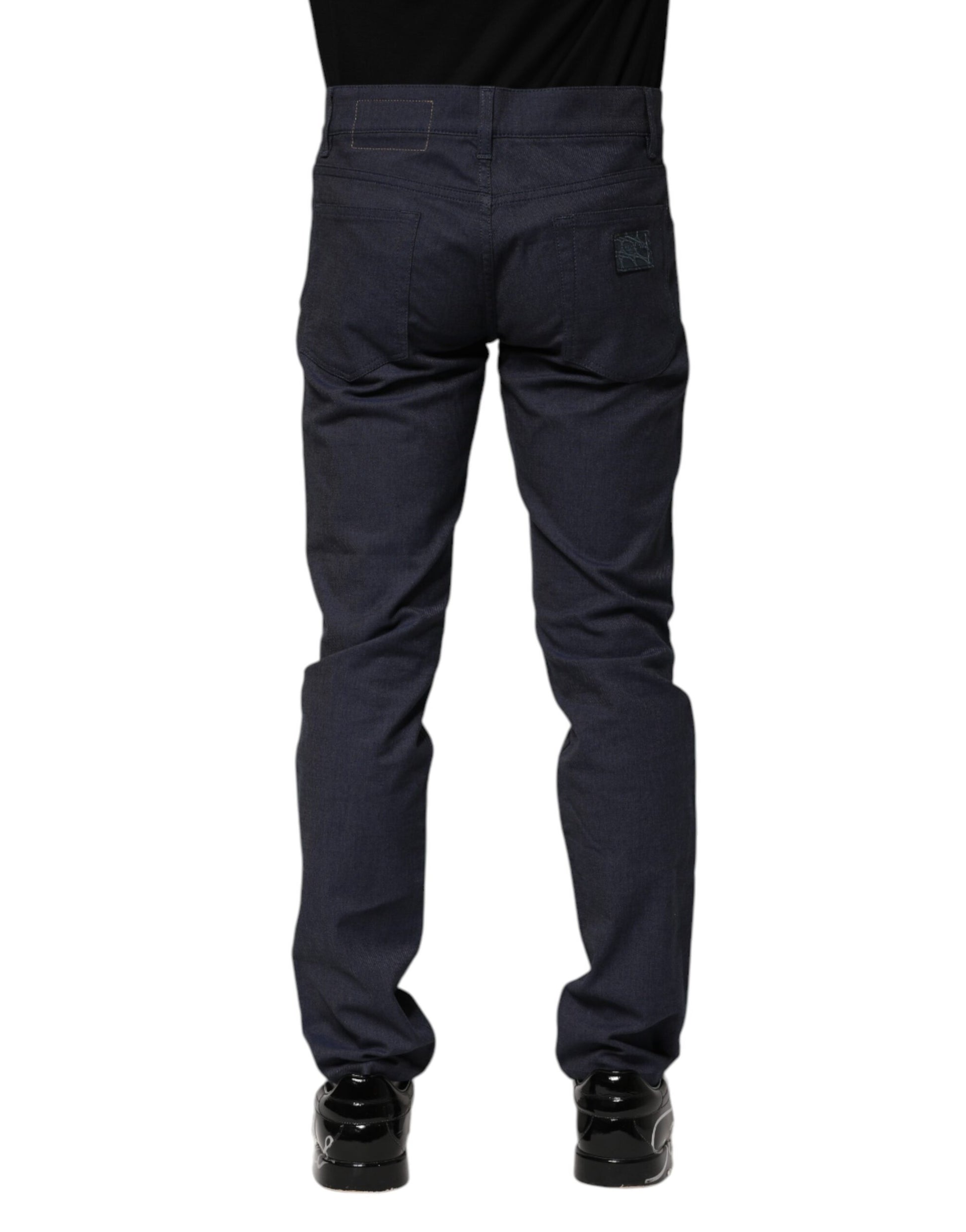 Dolce & Gabbana Blue Skinny Jeans for Men side view