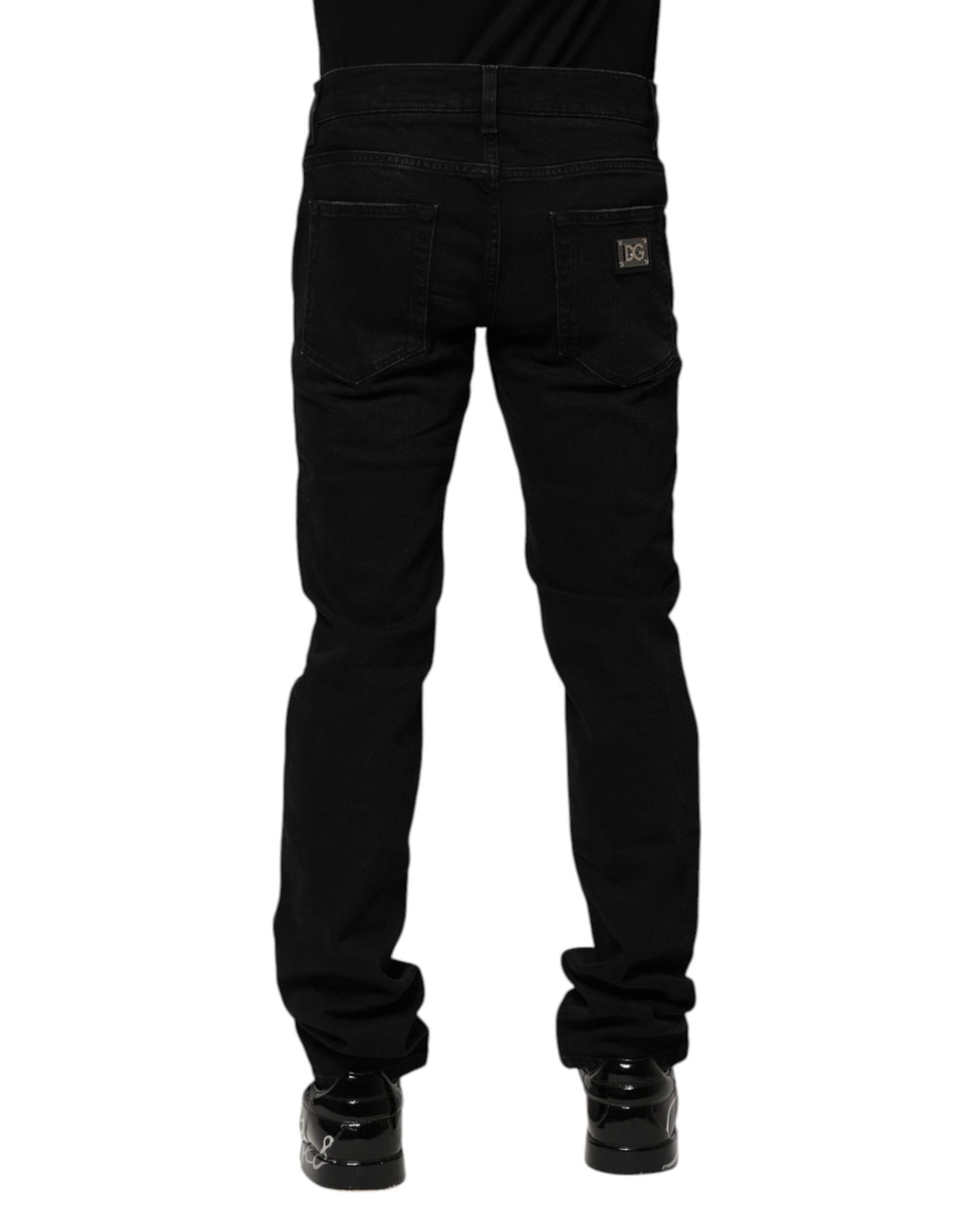 Dolce & Gabbana Black Skinny Jeans for Men side view