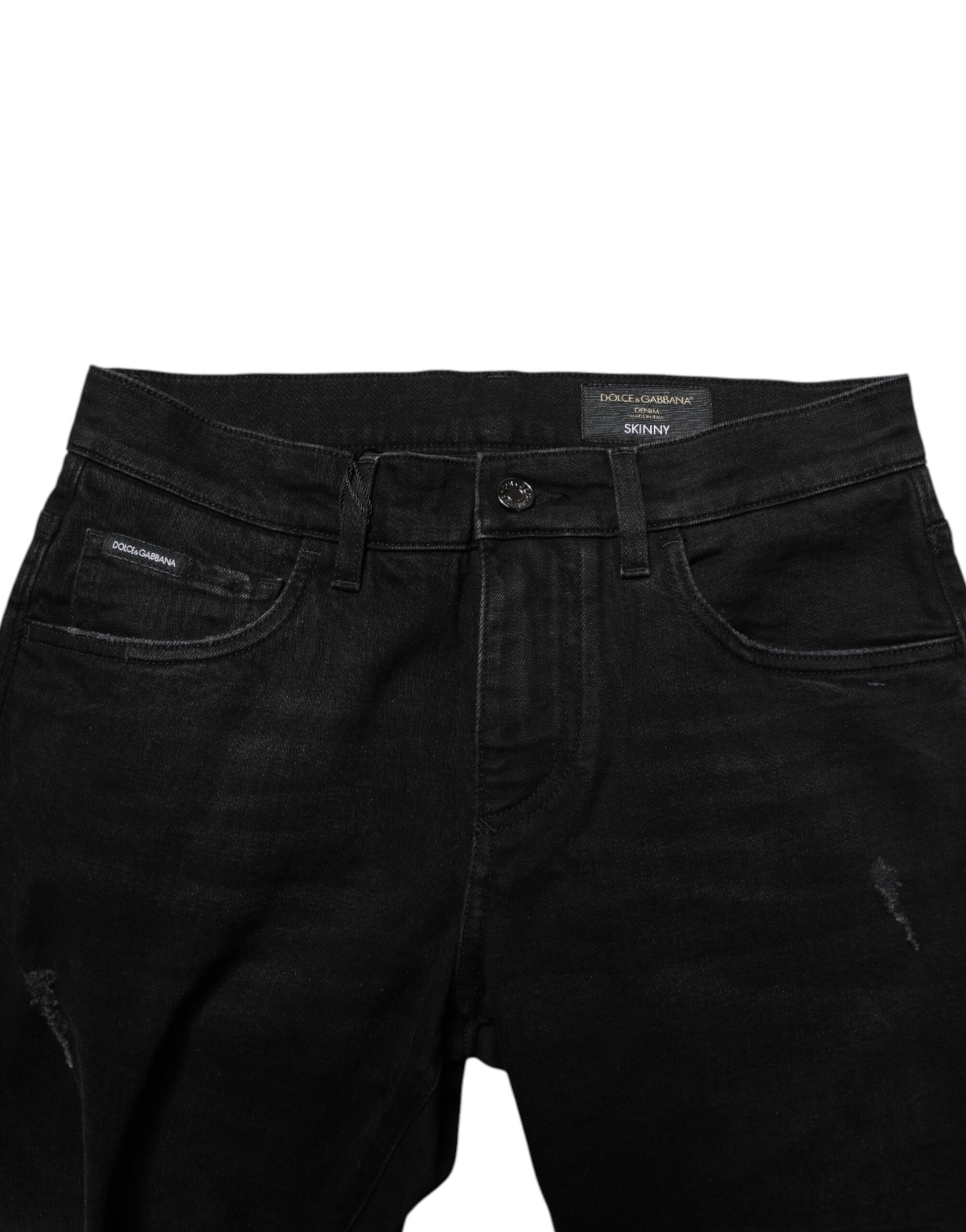 Dolce & Gabbana Black Skinny Jeans for Men additional view