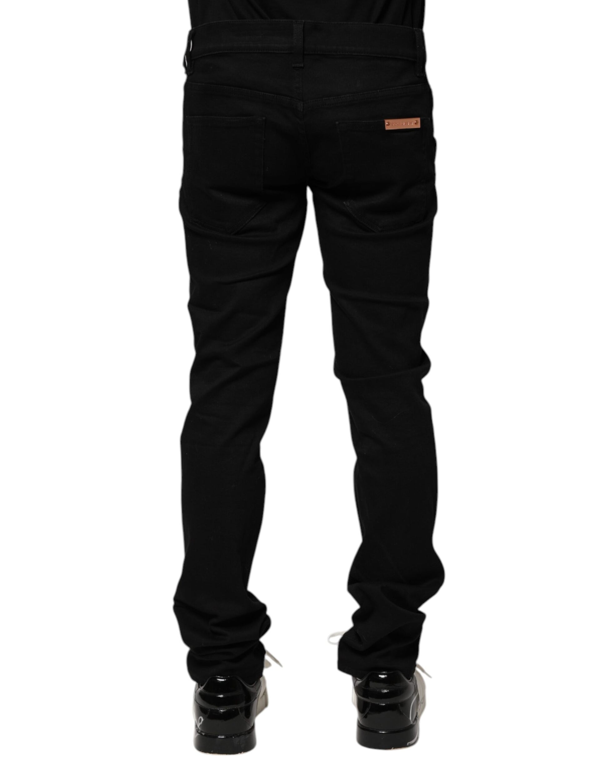 Dolce & Gabbana Black Skinny Jeans for Men side view