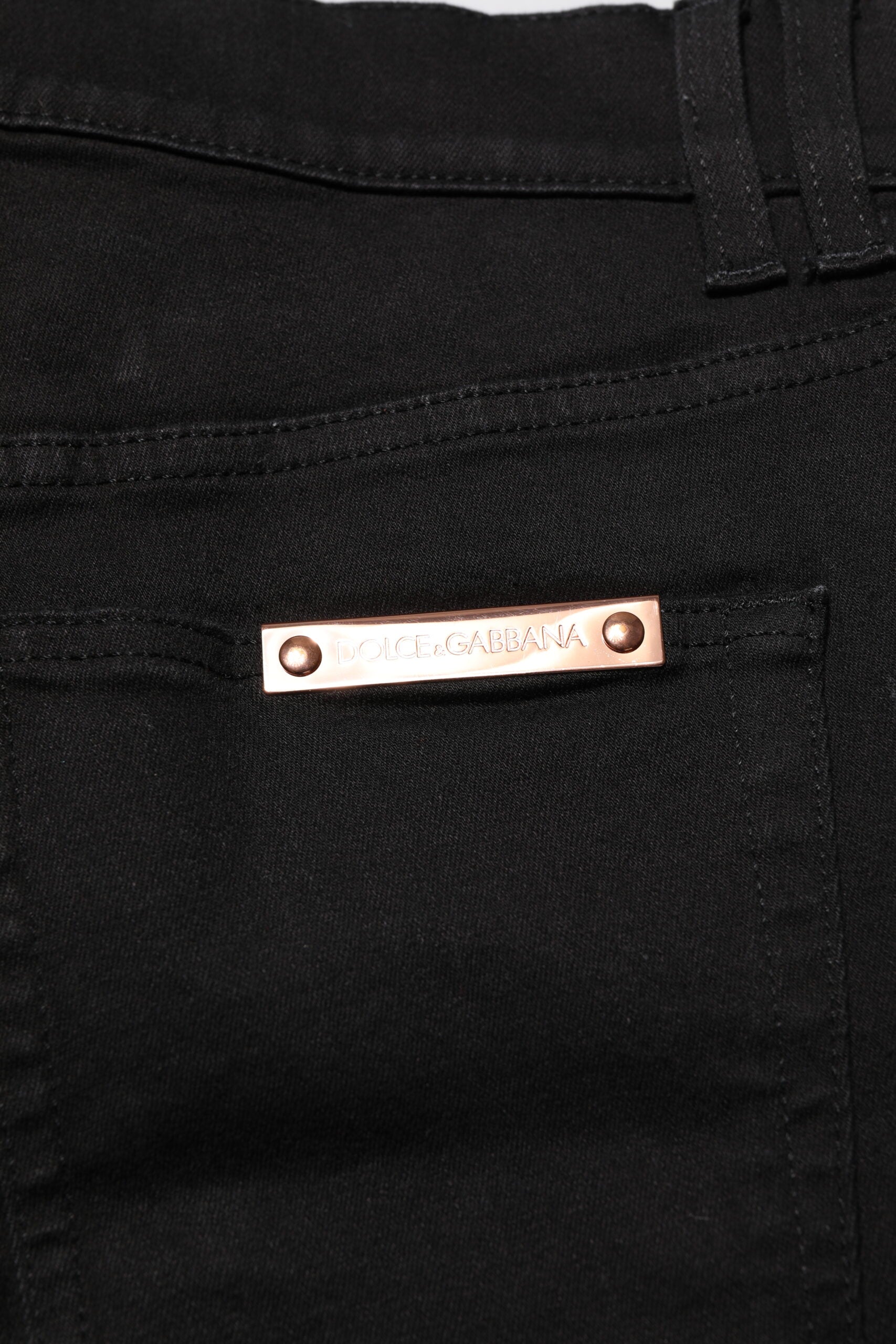 Dolce & Gabbana Black Skinny Jeans for Men additional view