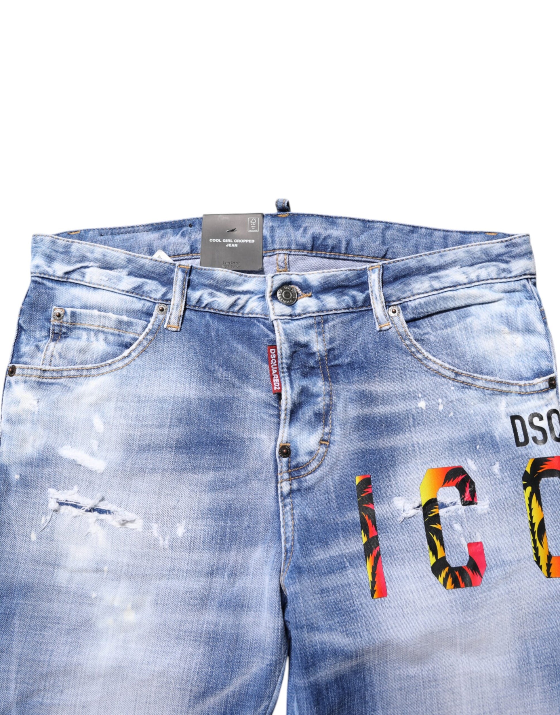 Dsquared² Blue Relaxed Fit Jeans for Women side view