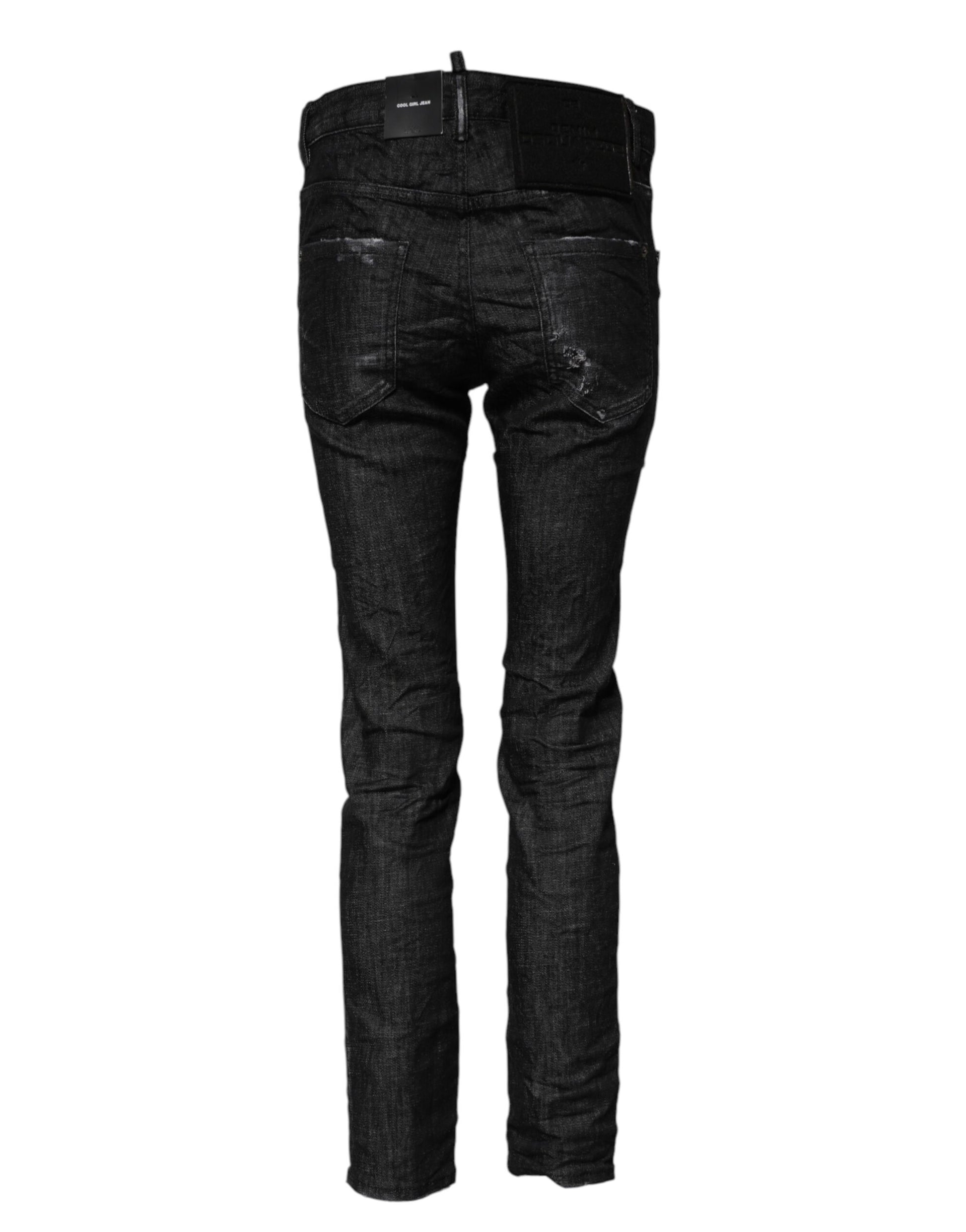 Dsquared² Black Skinny Jeans for Women detail view