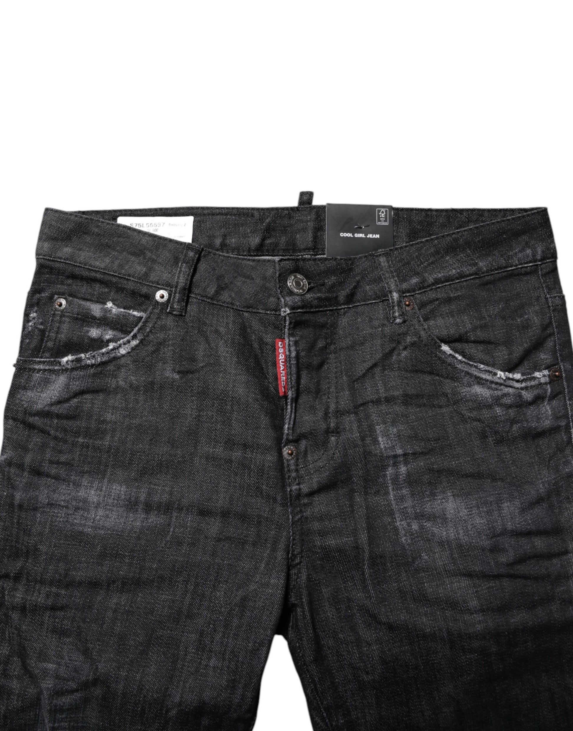 Dsquared² Black Skinny Jeans for Women side view
