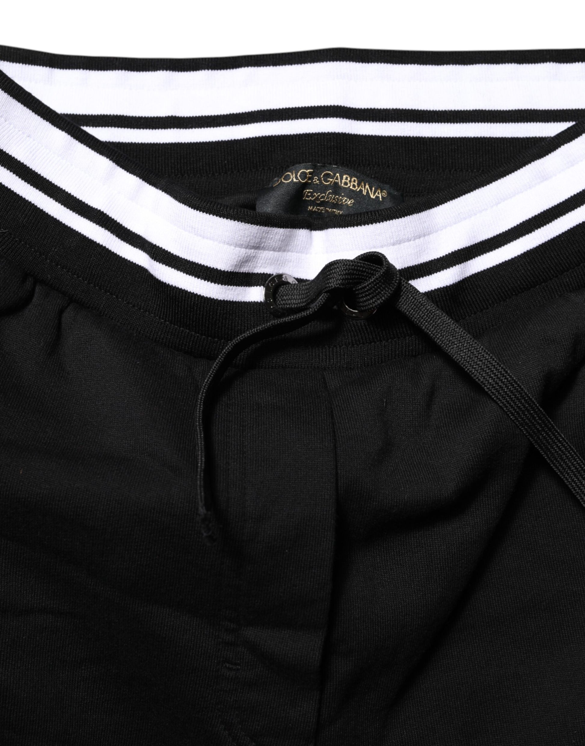 Dolce & Gabbana Black Athletic Pants for Women side view