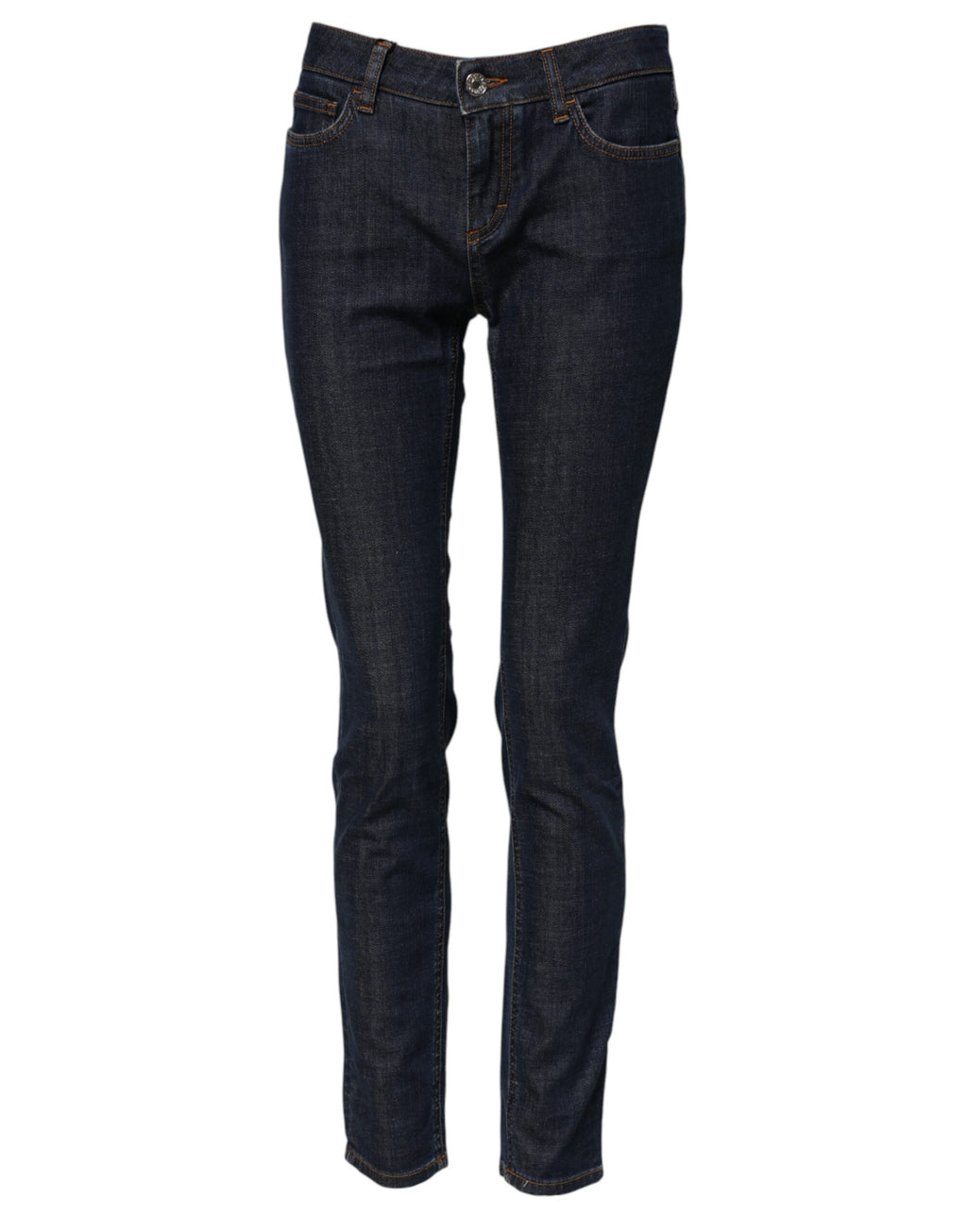 Jean en jean skinny en coton bleu taille mi-haute Dolce & Gabbana