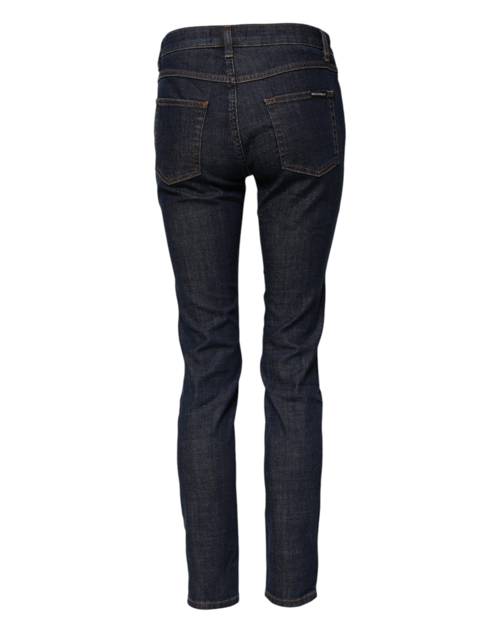 Jean en jean skinny en coton bleu taille mi-haute Dolce & Gabbana