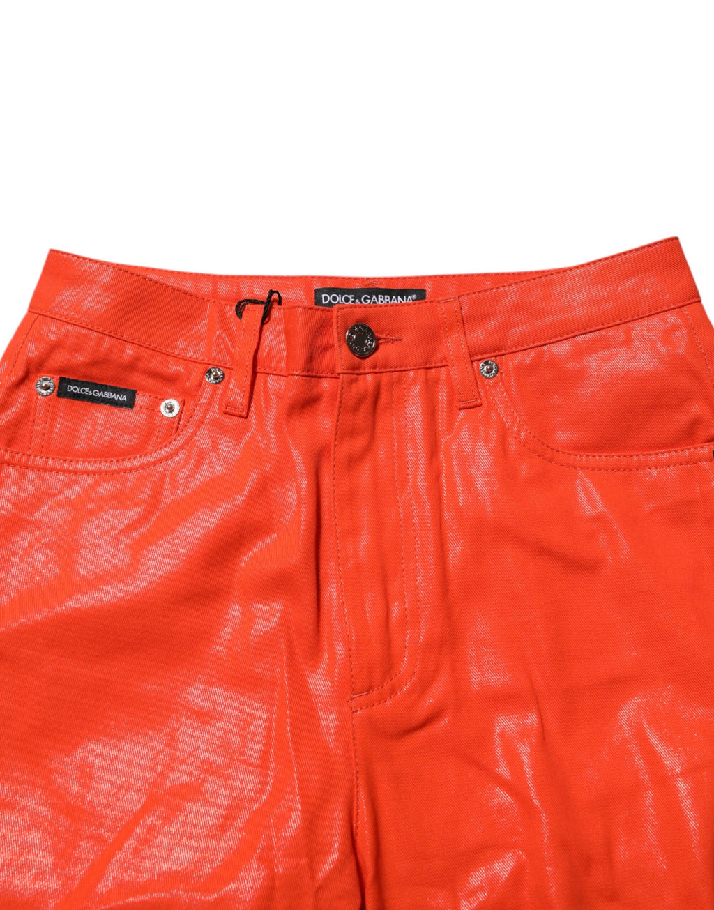 Dolce & Gabbana Orange Skinny Jeans for Women side view