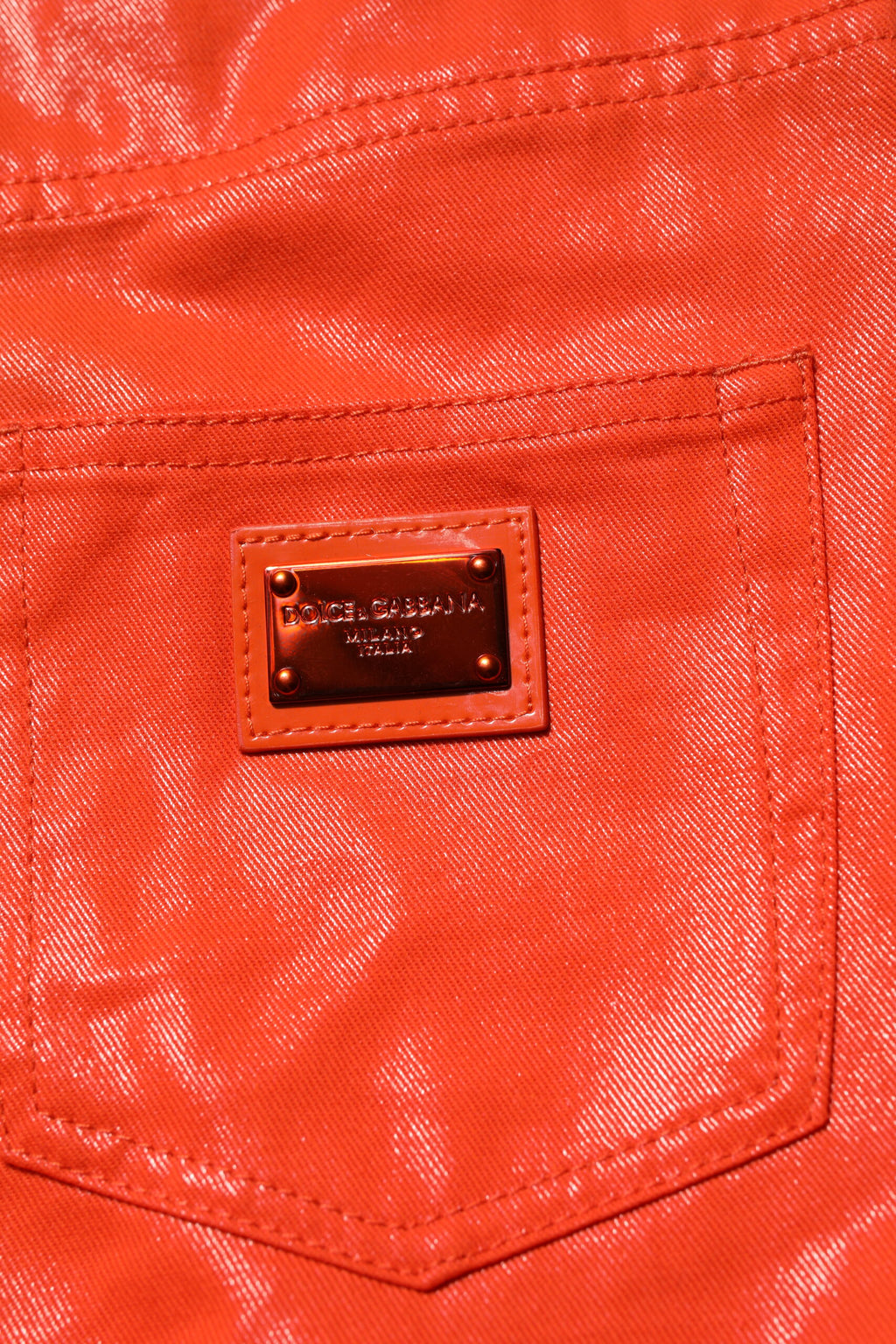Dolce & Gabbana Orange Skinny Jeans for Women additional view