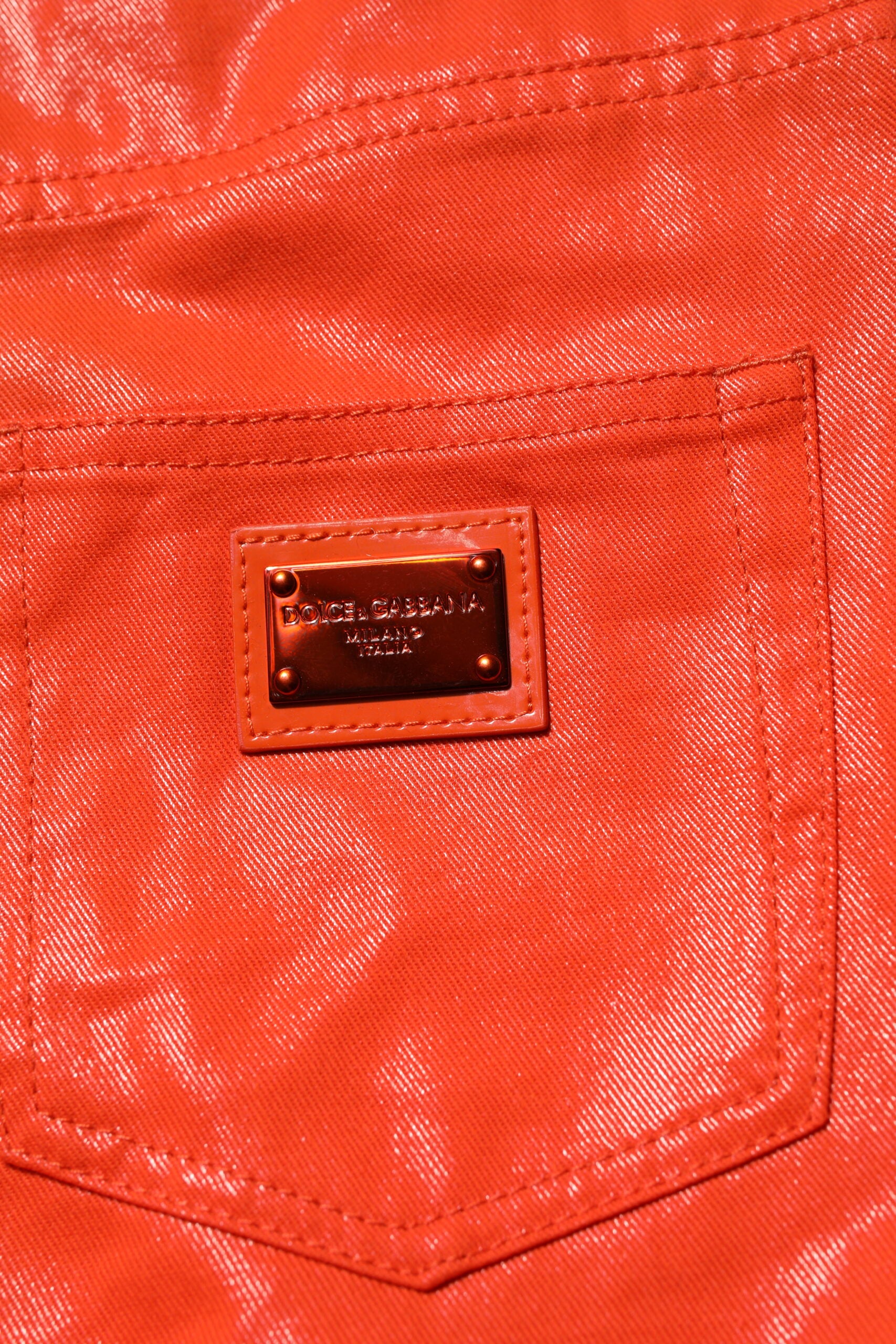 Dolce & Gabbana Orange Skinny Jeans for Women additional view