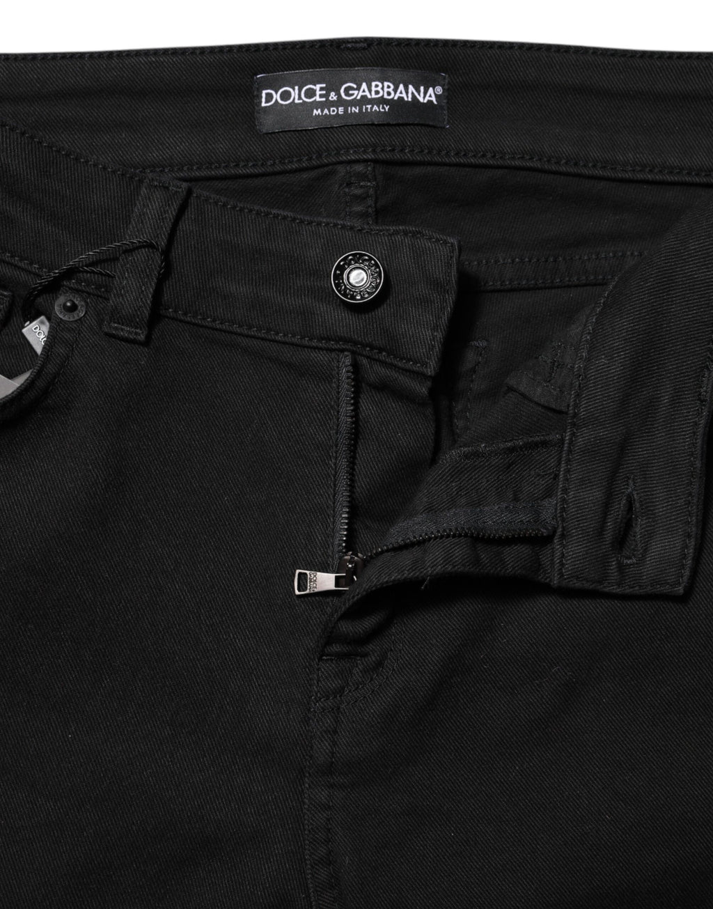 Dolce & Gabbana Black Skinny Jeans for Women side view