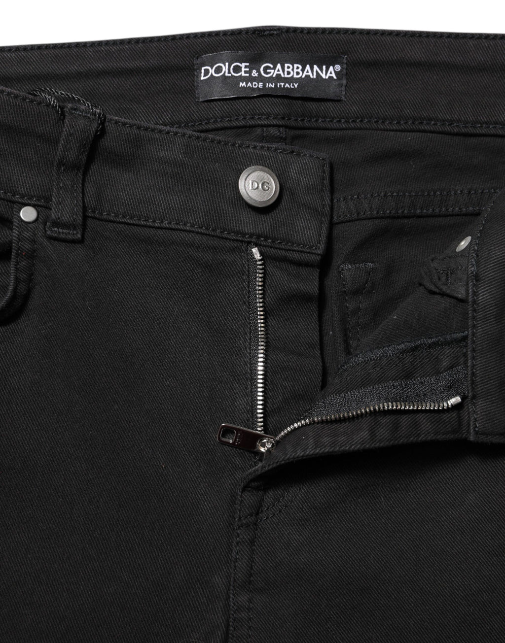 Dolce & Gabbana Black Skinny Jeans for Women side view