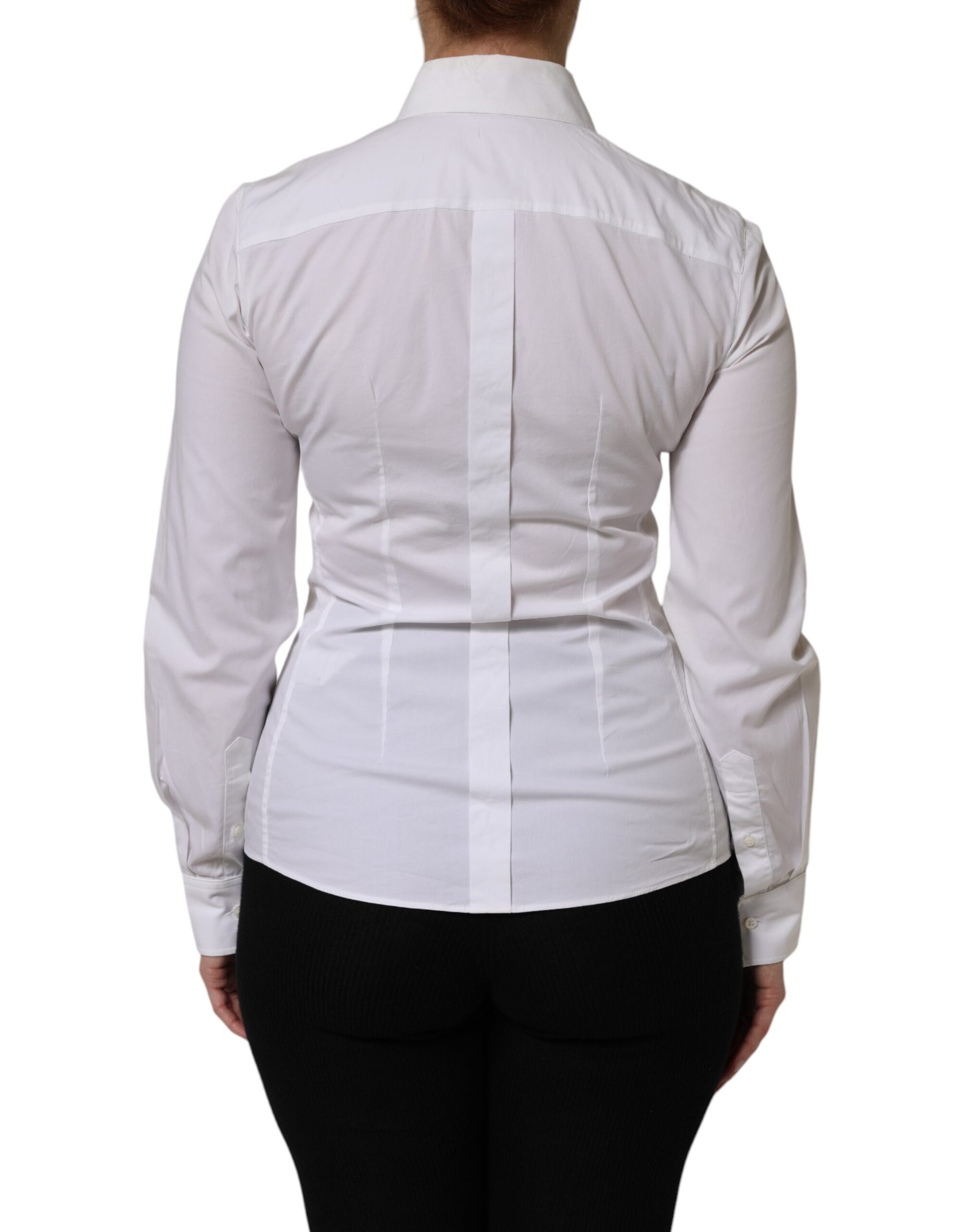 Dolce & Gabbana White Dress Shirt for Women side view