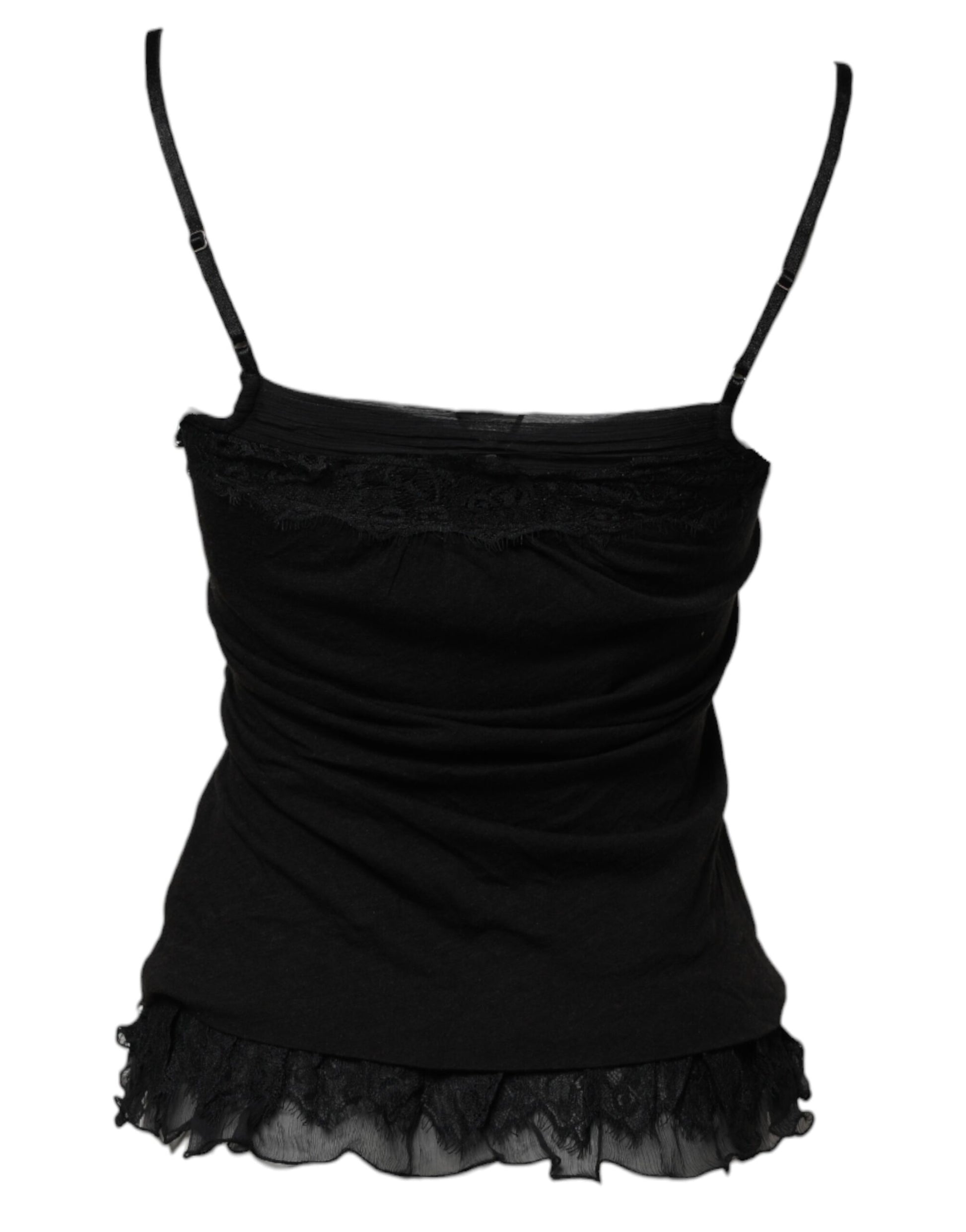 Scervino Street Black Tank Tops T for Women detail view