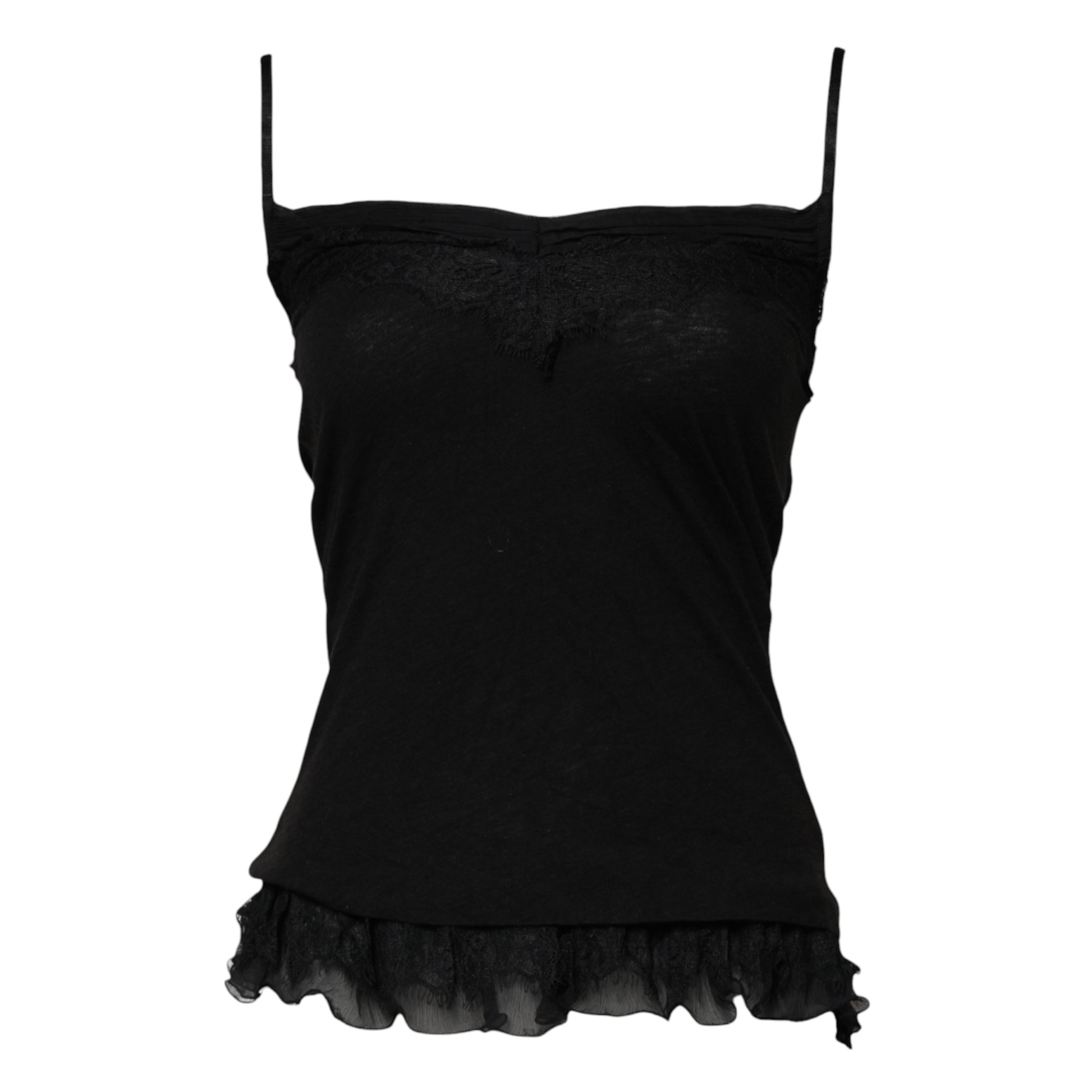 Scervino Street Black Tank Tops T for Women additional view