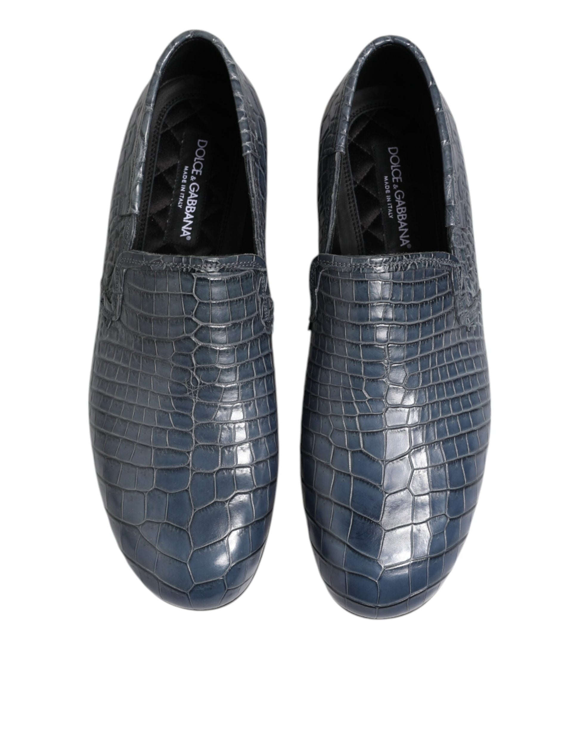 Dolce & Gabbana Blue Slip On Loafers for Men detail view