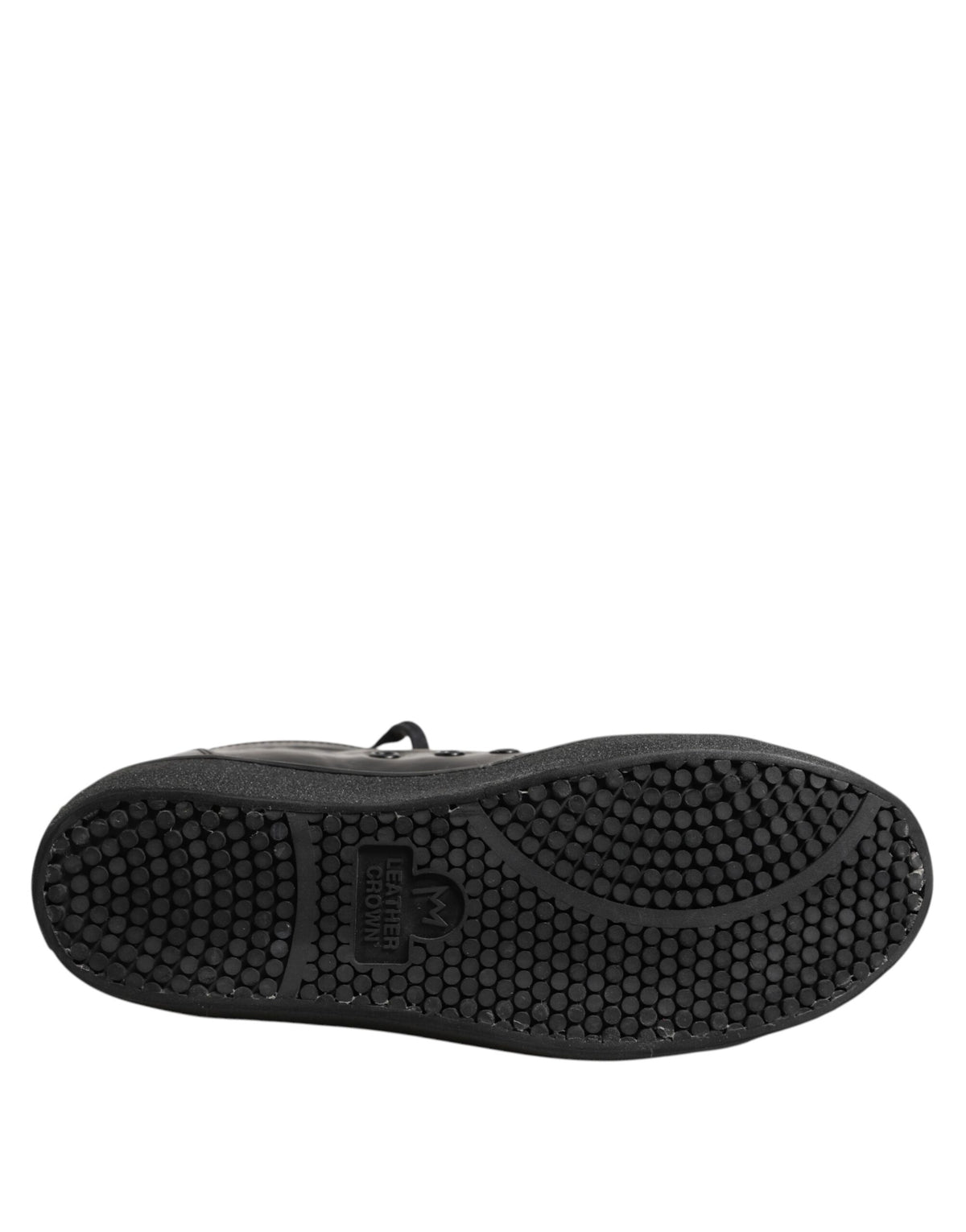 Leather Crown Schwarz Gold Schnür Low Top Damen Sneaker Schuhe