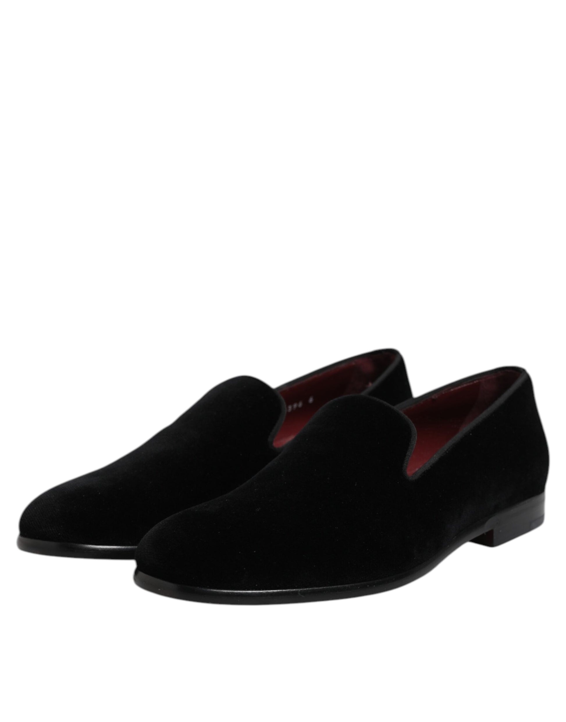 Dolce & Gabbana Black Slip On Loafers for Men side view