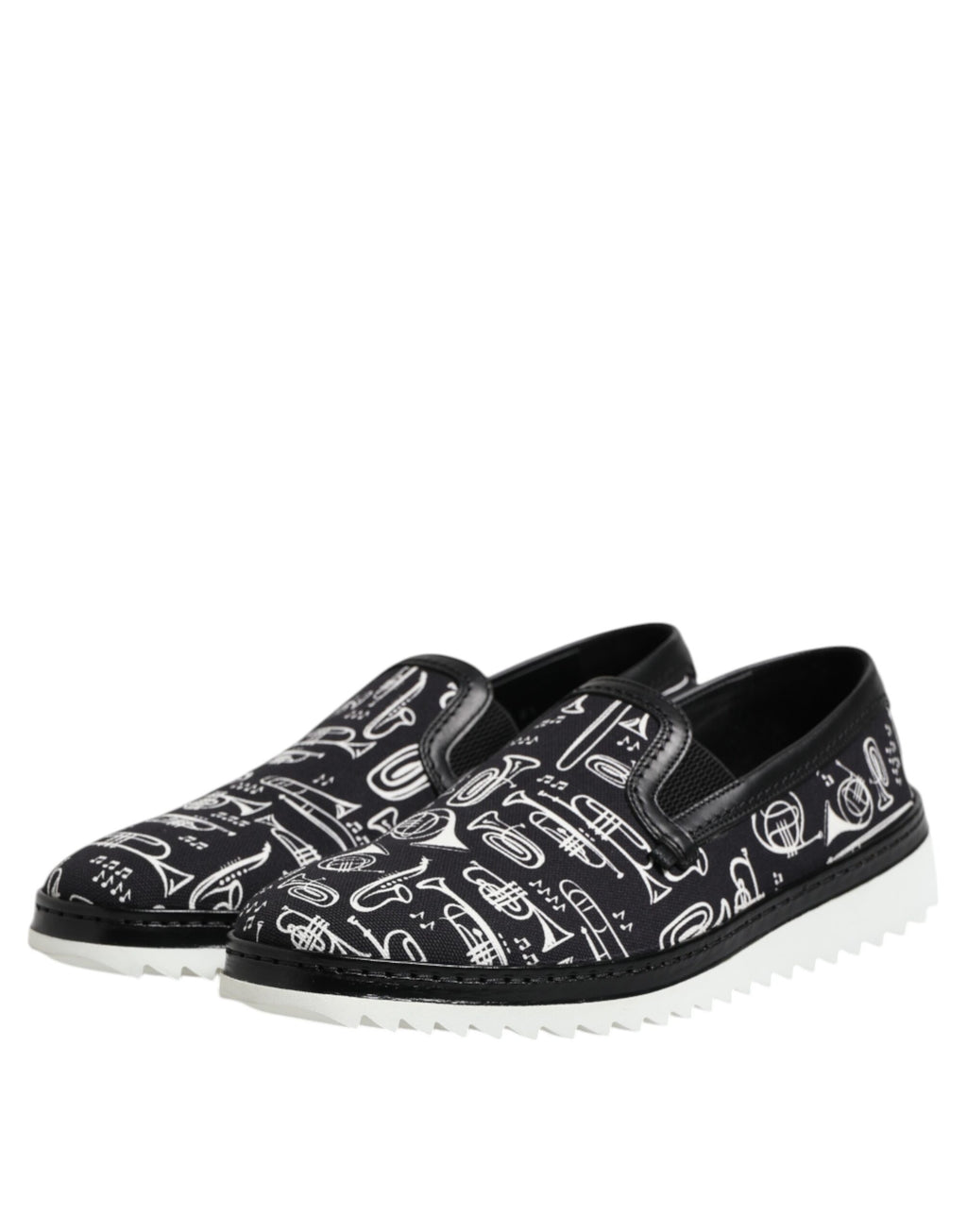 Dolce & Gabbana Black Slip On Loafers for Men side view