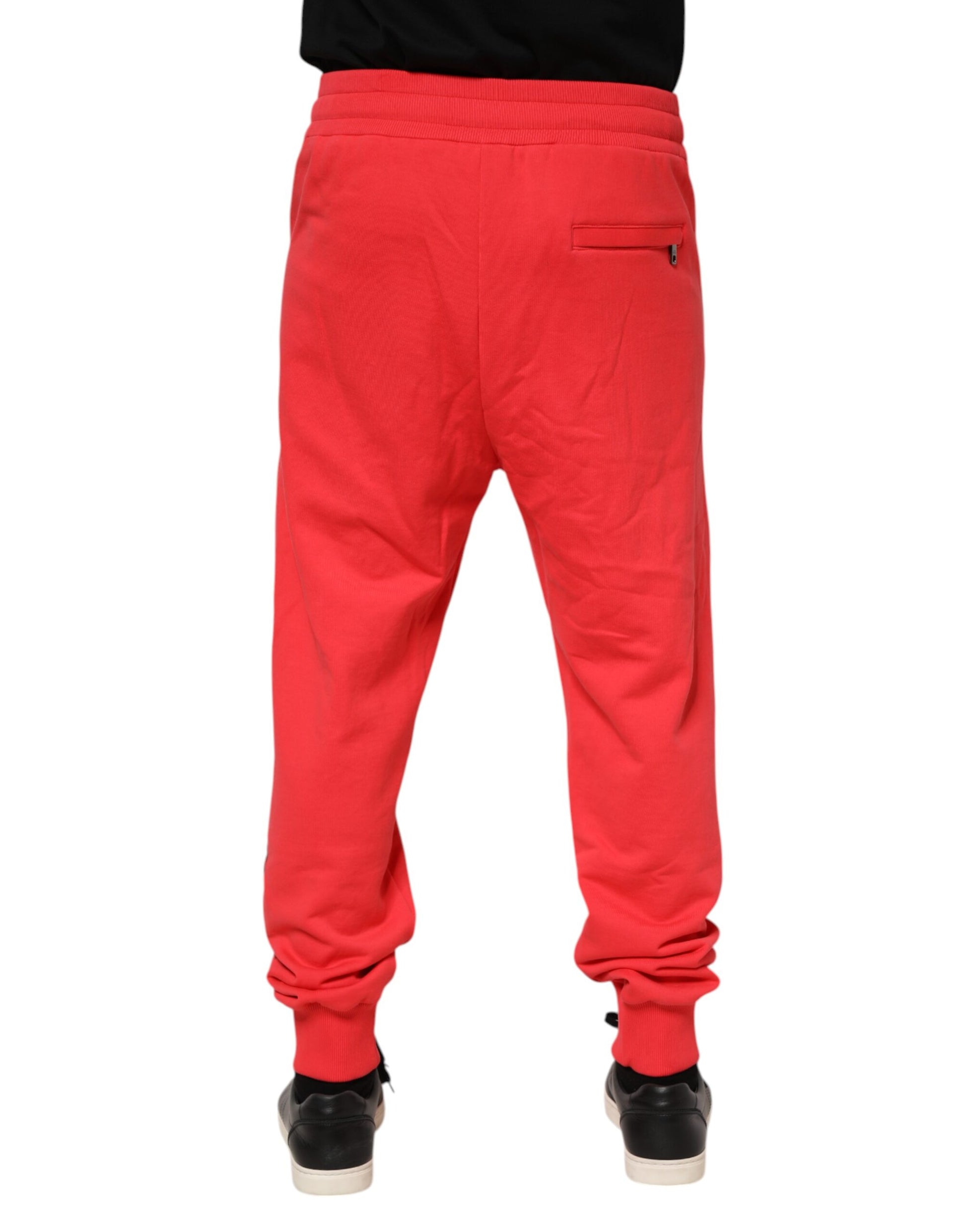 Dolce & Gabbana Red Athletic Pants for Men side view