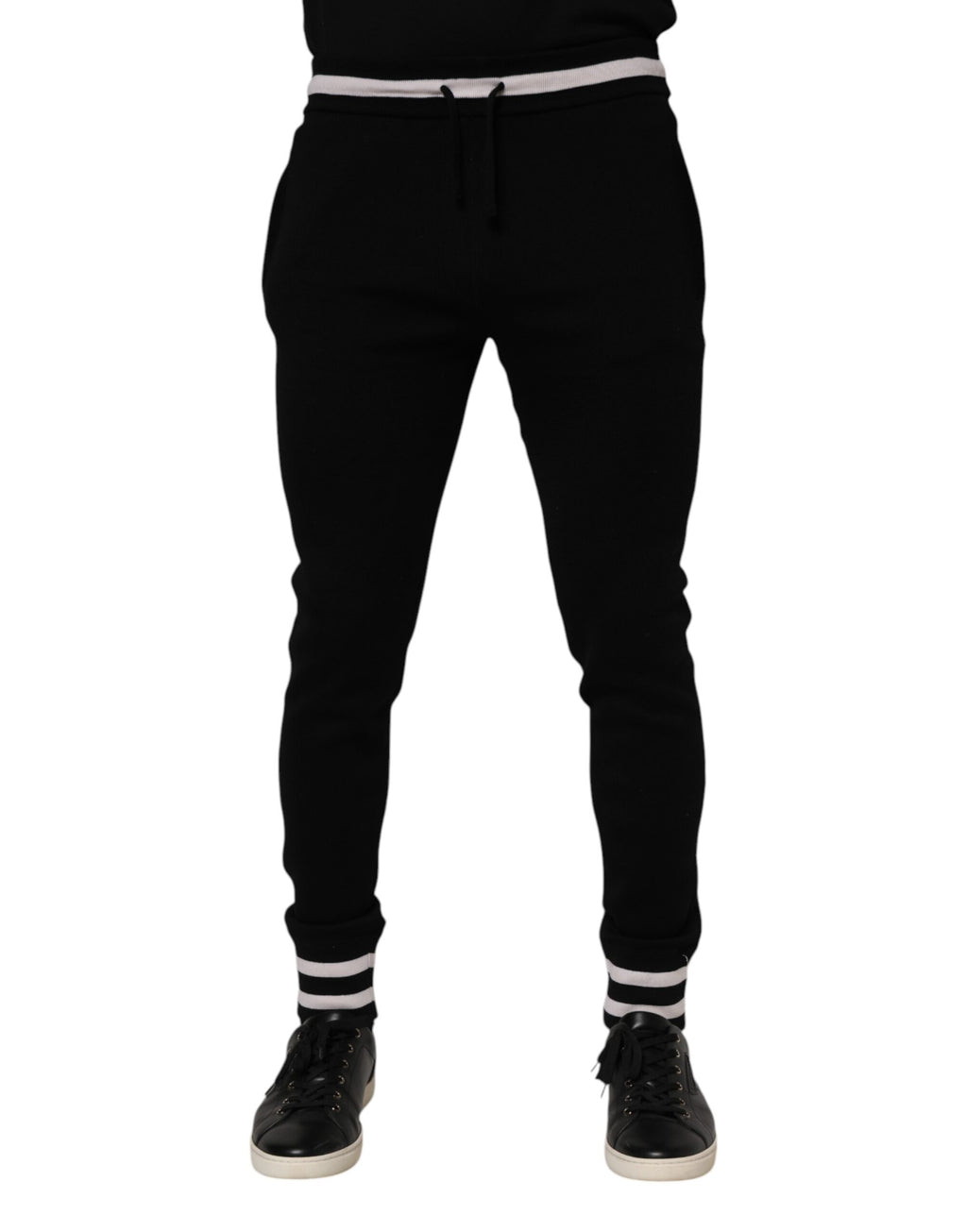Dolce & Gabbana Black Athletic Pants for Men