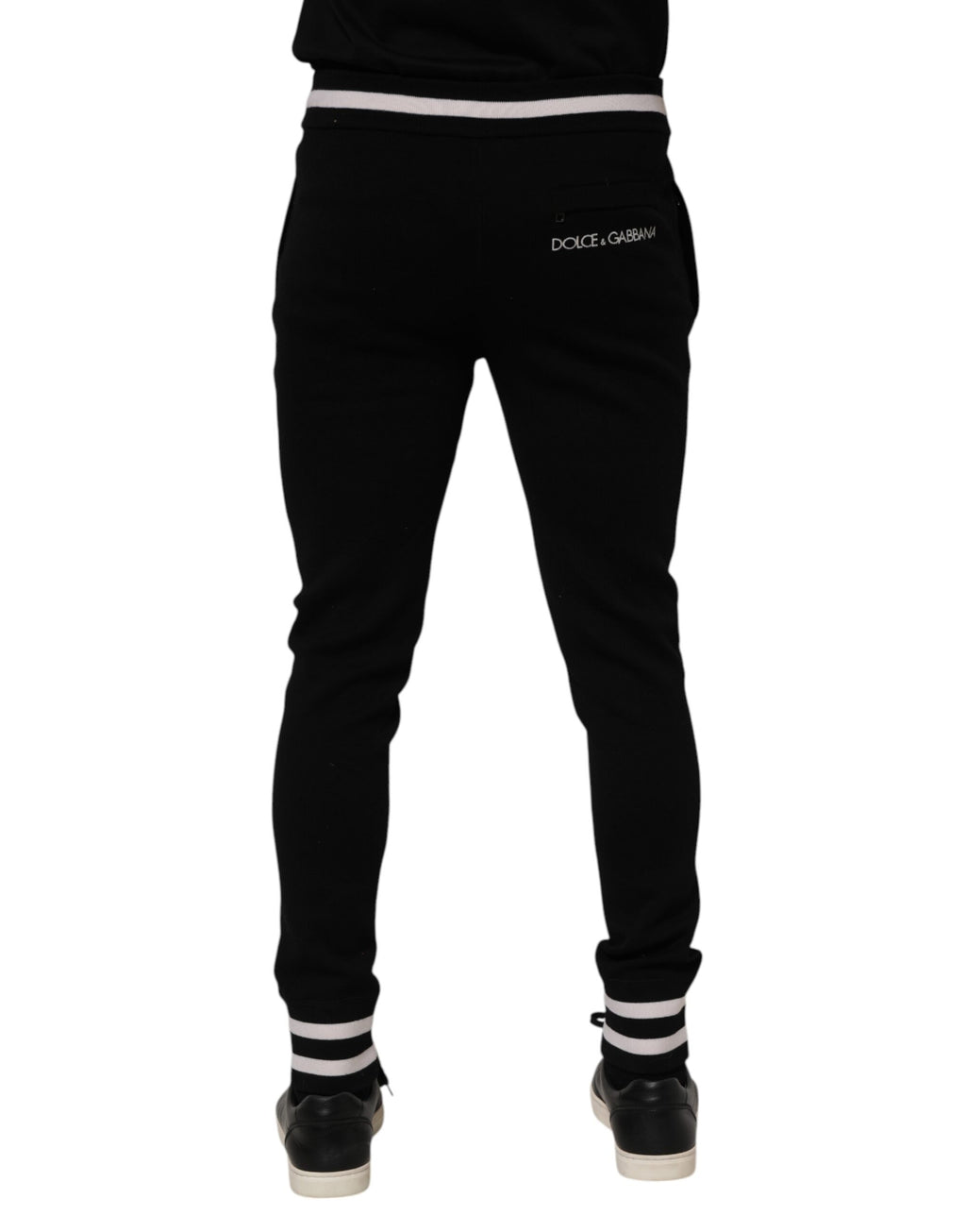 Dolce & Gabbana Black Athletic Pants for Men side view